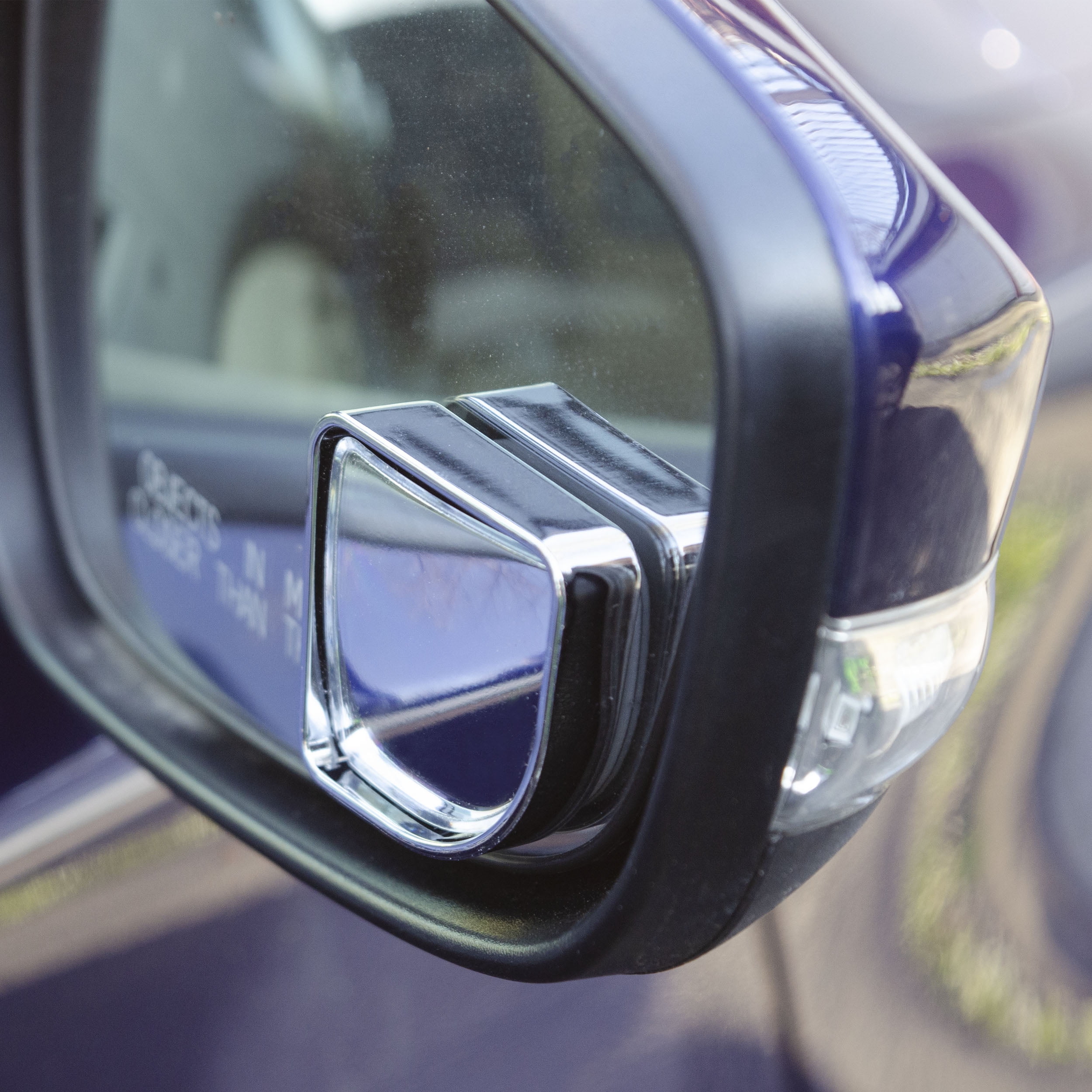 Auto Drive Quarter-Round Adjustable Blind Spot Mirror (Silver, 2-Pack) t49ot