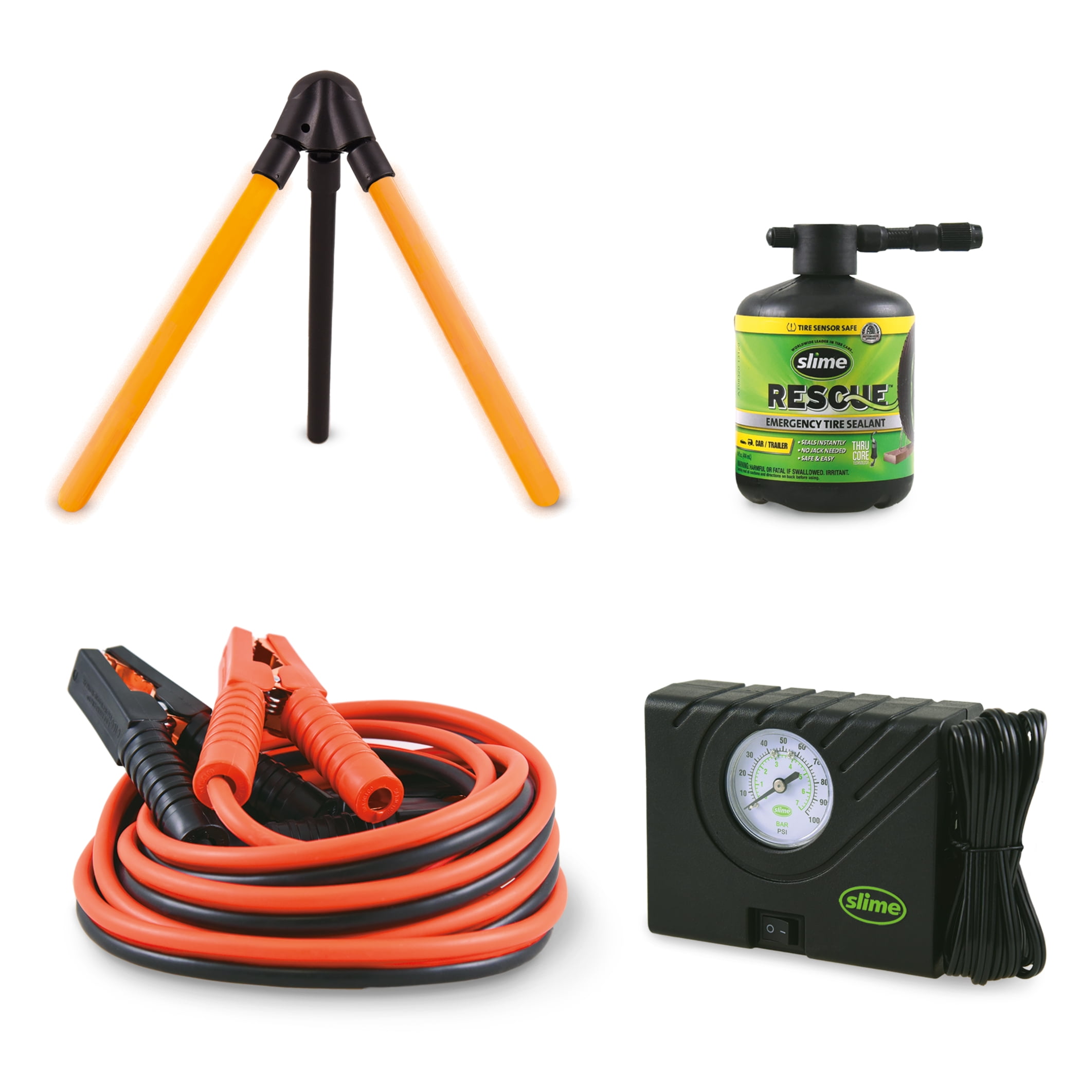 Slime Emergency Roadside Kit with Tire Inflator and Sealant (14 oz) 8kesx