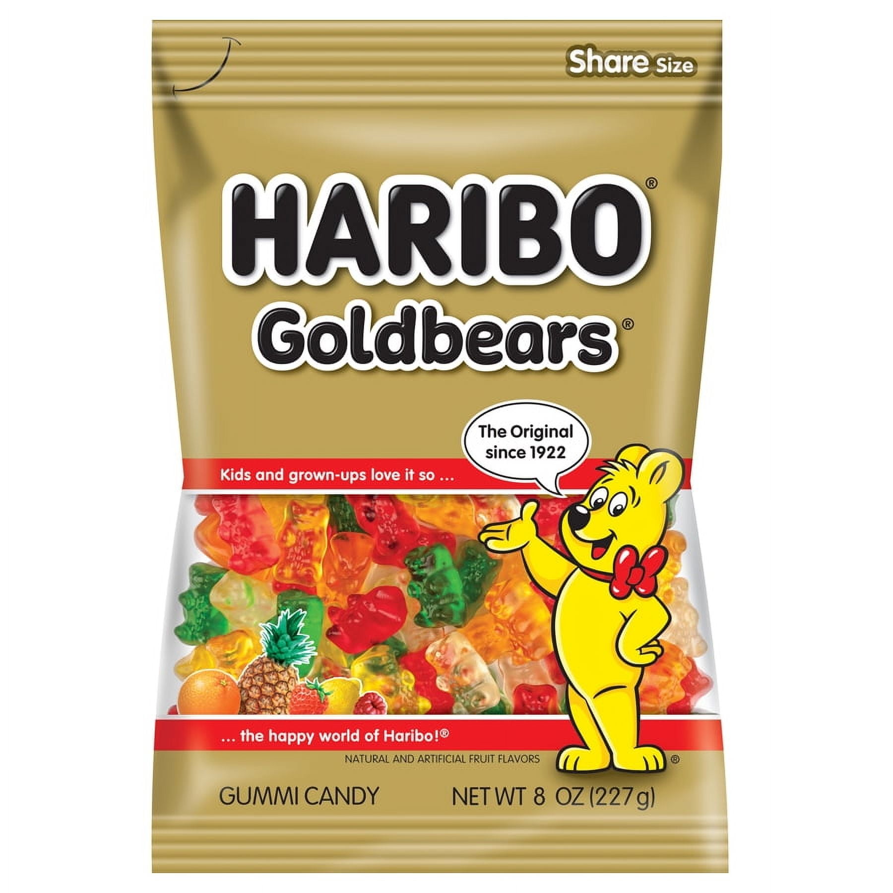 HARIBO Goldbears Original Assorted Fruit Flavor Gummy Candy (Assorted, 8 oz) o7tkx