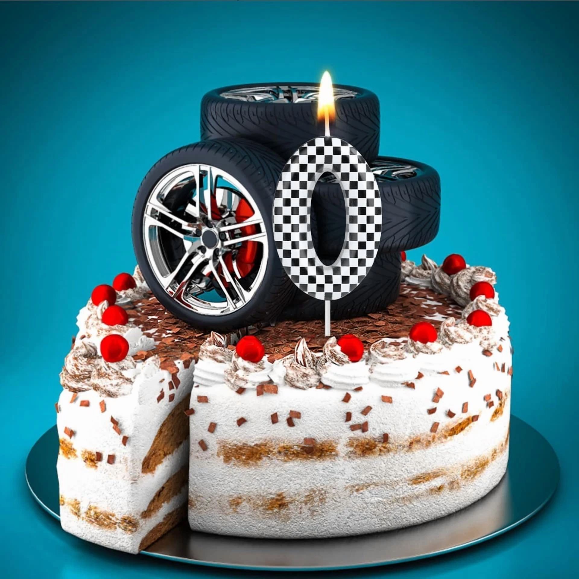 VAULT Birthday Number Candles Numeral Cake Topper for Party Decorations (1 Count) rsesq