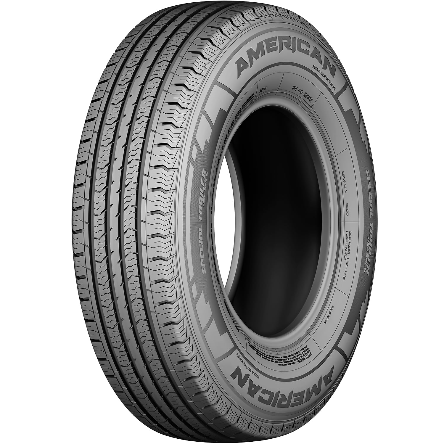 American Roadstar Special Trailer Tire ST185/80R13 (Load Range D, 8 Ply) wtsx4