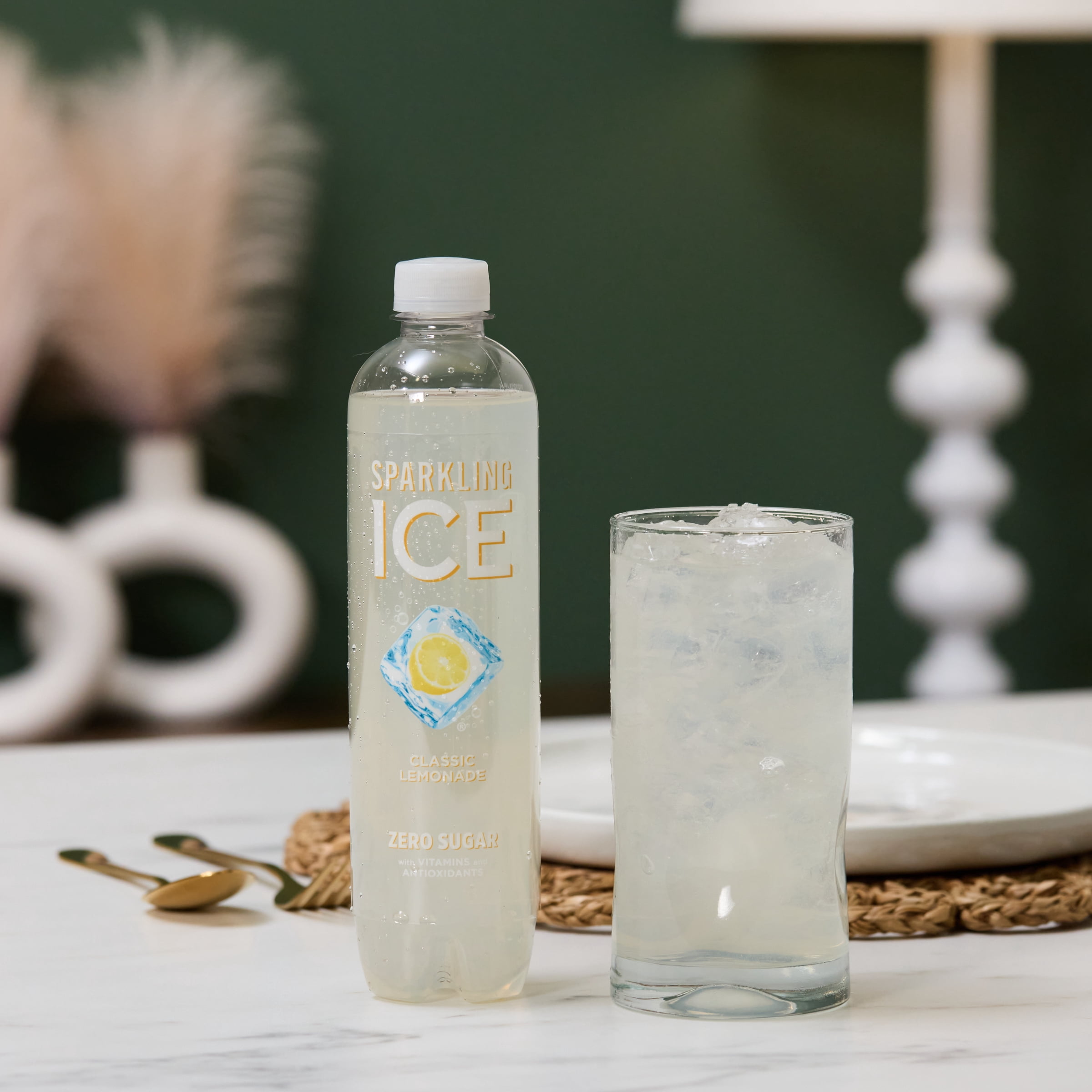 Sparkling Ice Naturally Flavored Sparkling Water, Classic Lemonade (17 fl oz) yw25z