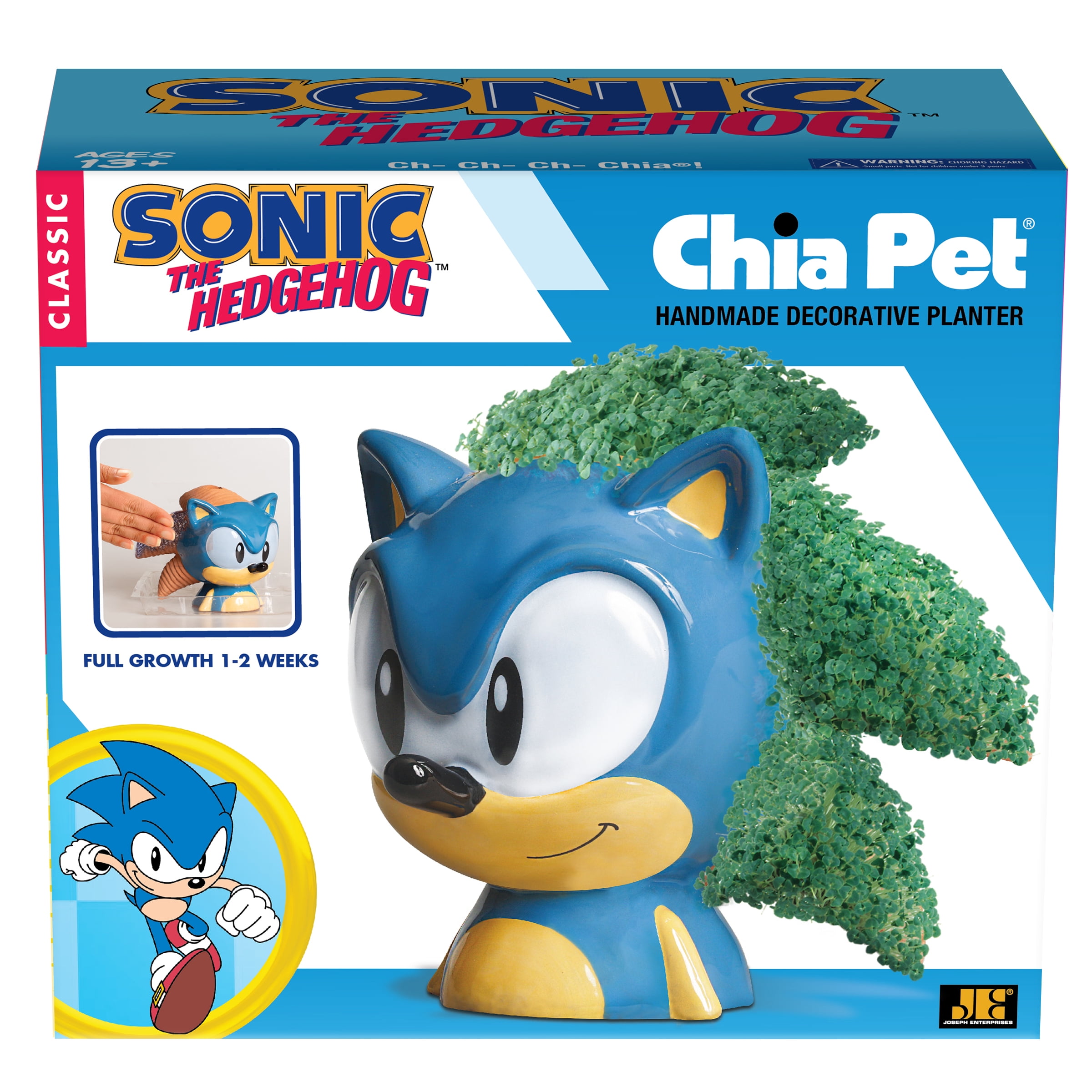 Chia Pet Sonic the Hedgehog Decorative Planter (Terra Cotta, 1 Pack) aoaam