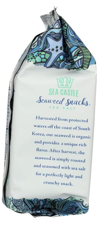 Sea Castle Roasted Seaweed Snacks Crispy Savory Healthy Snack (2 Pack, 0.35 oz) 46ngd
