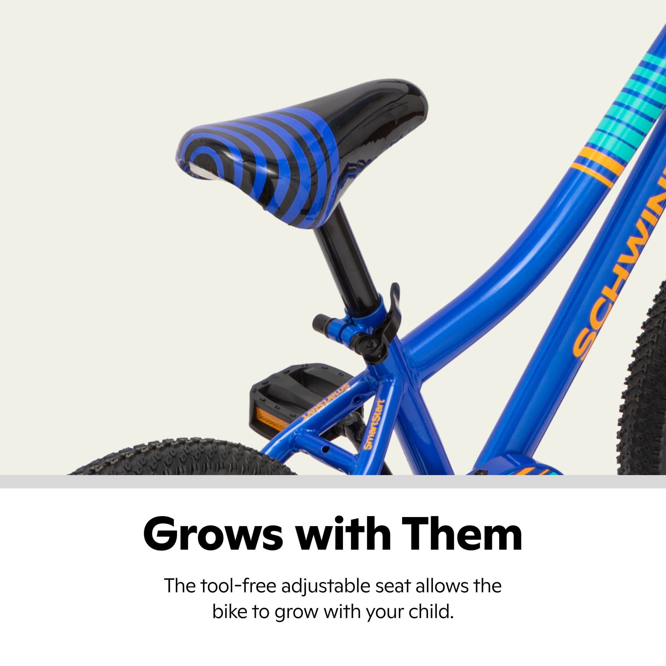 Schwinn Firehawk Kids BMX Bike with Training Wheels (Blue, 16 in) pl201