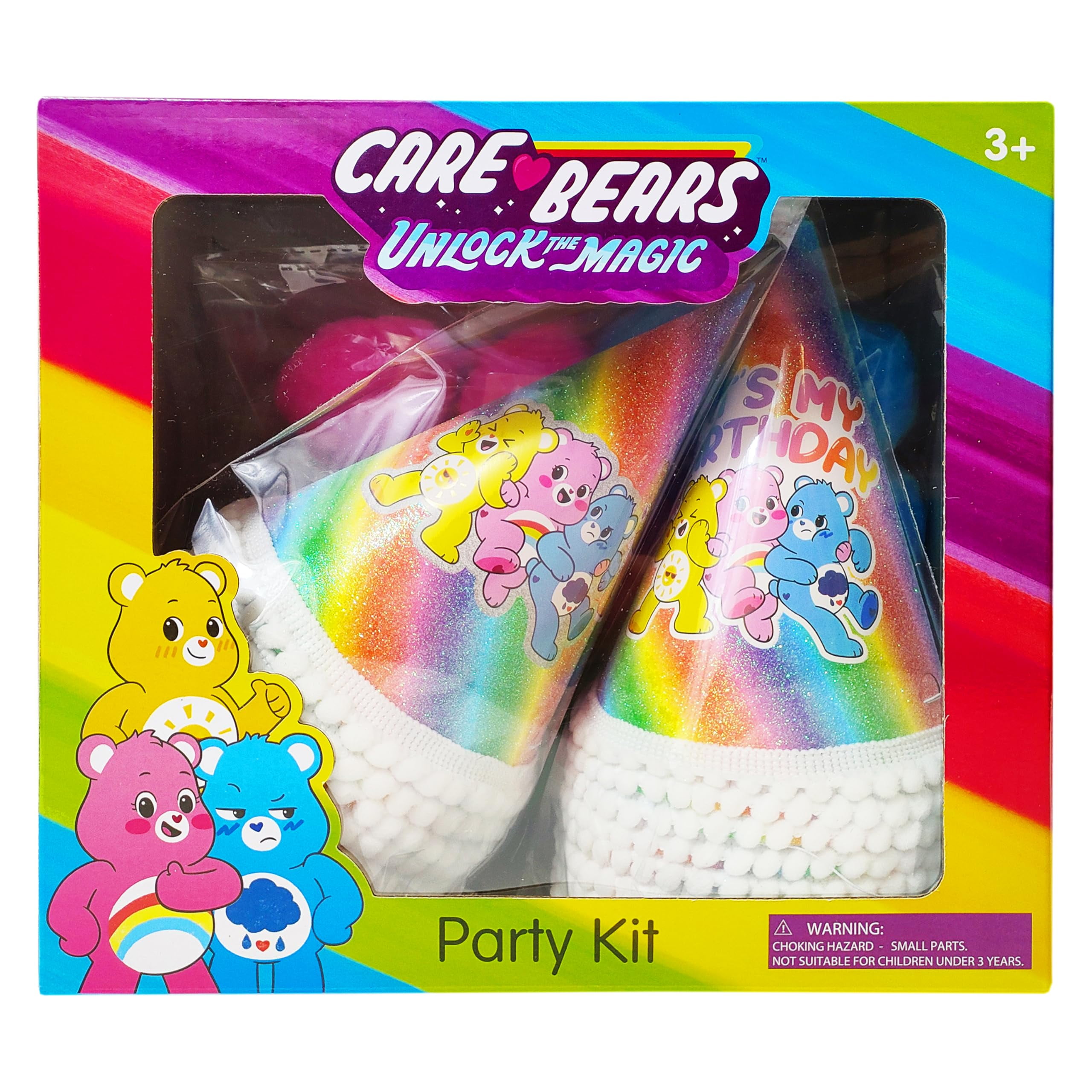LUV HER Care Bears Birthday Party Supplies Set (31 Piece Kit, Multicolor) wa0vw
