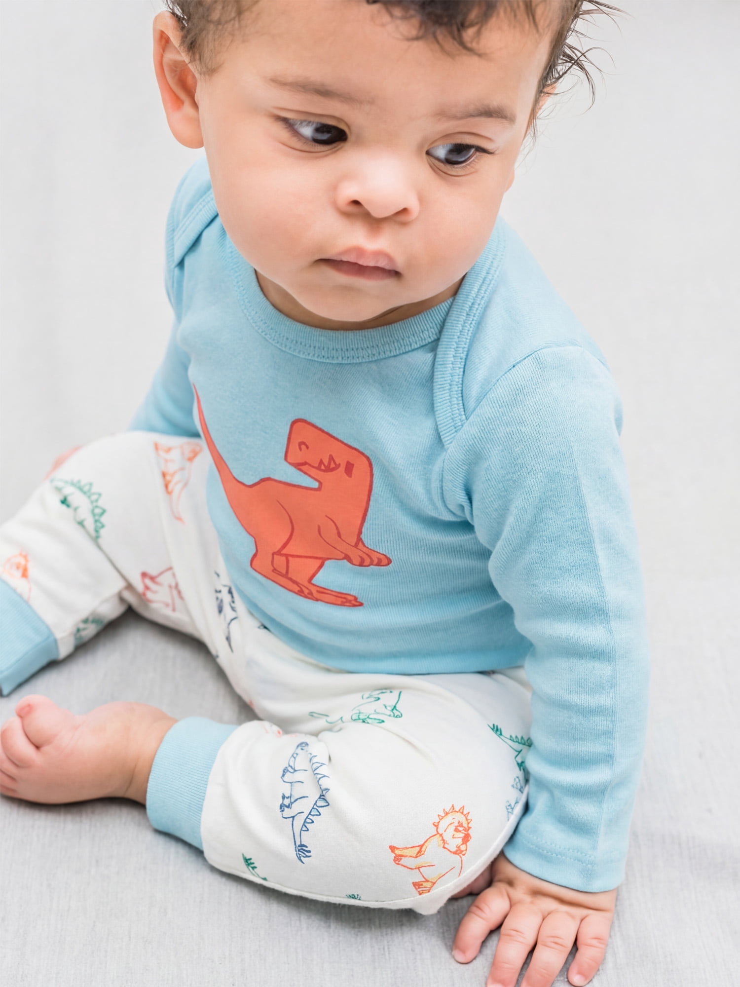 Monica + Andy Organic Cotton First Moves Bodysuit and Groove Pant Set (Gender Neutral, Newborn) p2r85