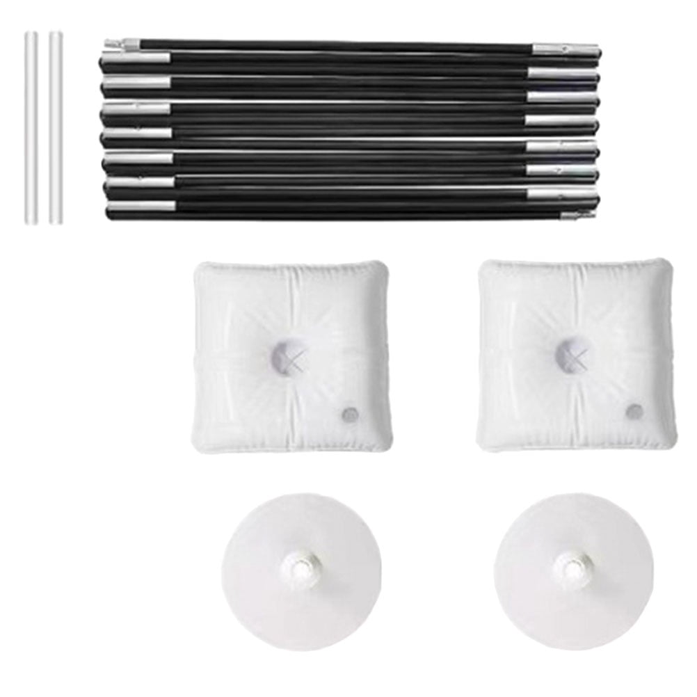 MLINS Adjustable Balloon Arch Stand Kit with Water Fillable Base for Party Decorations (White, 1 Set) s6t5t