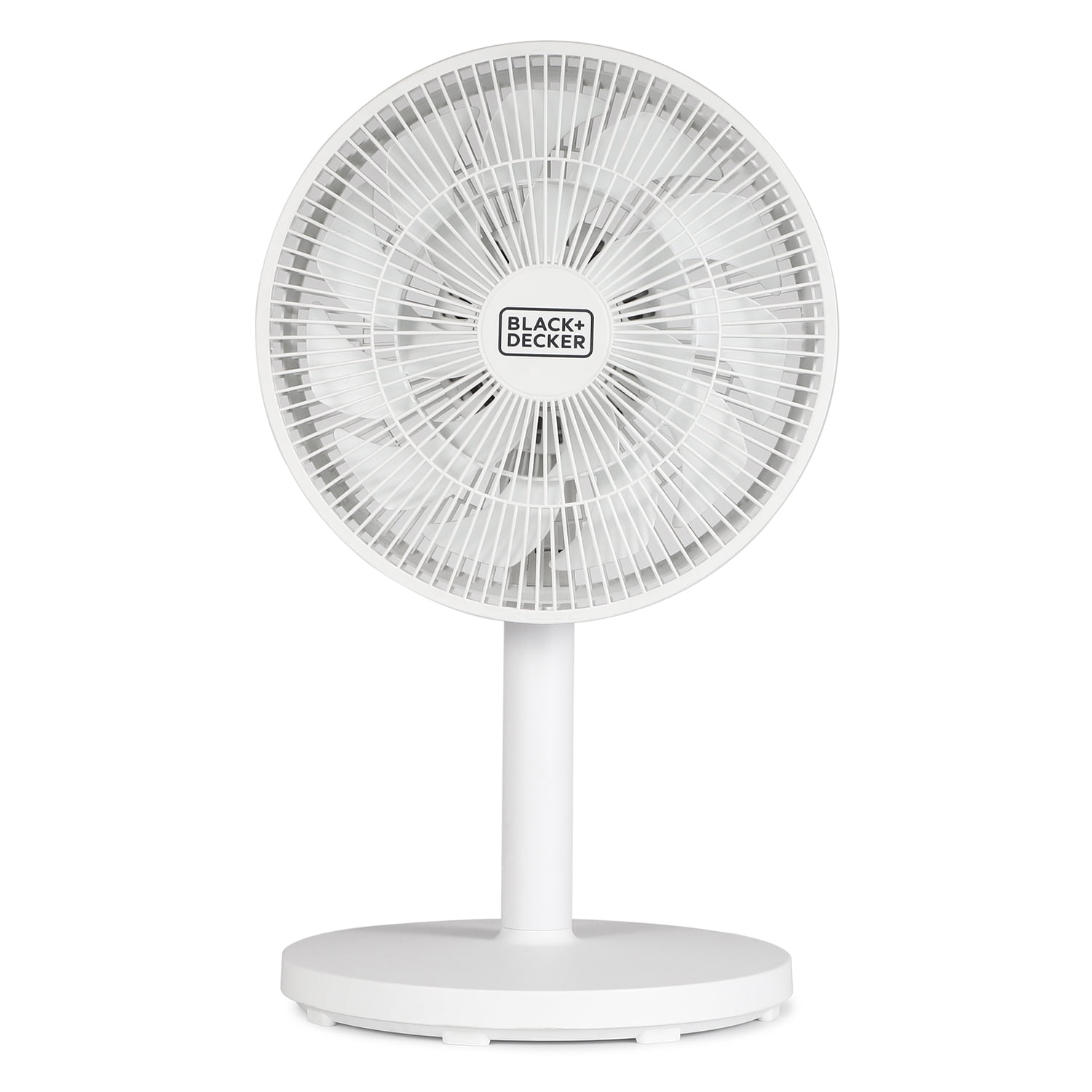 BLACK+DECKER 12-In. Oscillating Dual-Blade Table Fan with Remote (White, 12 in) cf5qh