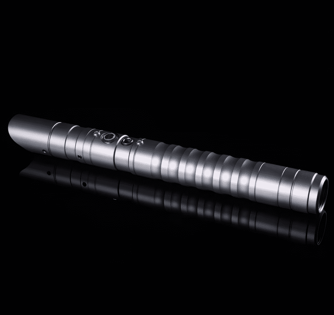 KYBERS RGB Lightsaber for Adults, Metal Hilt Force FX Saber with Smooth Swing Sound (Silver, 36 in) q00iw