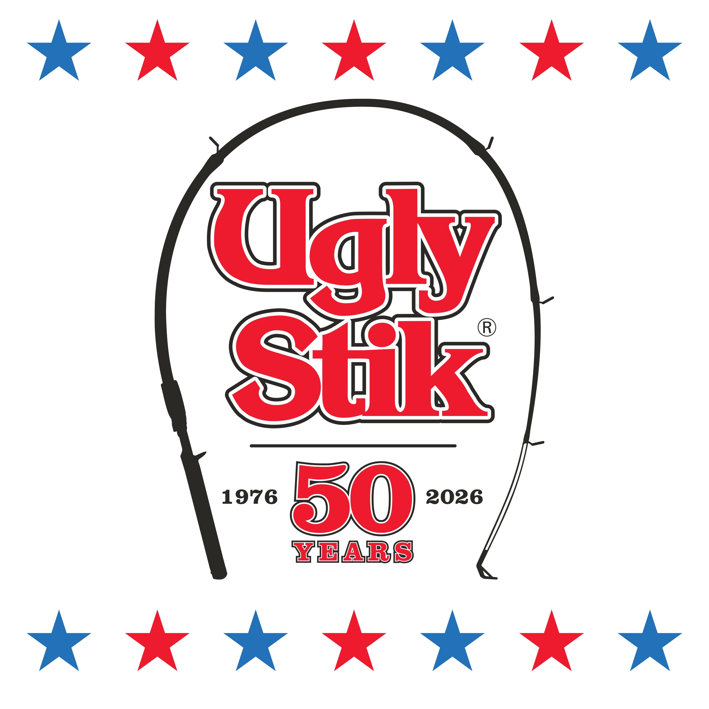 Ugly Stik 50th Anniversary Spinning Combo (Black, 6.5 ft) cd2i5