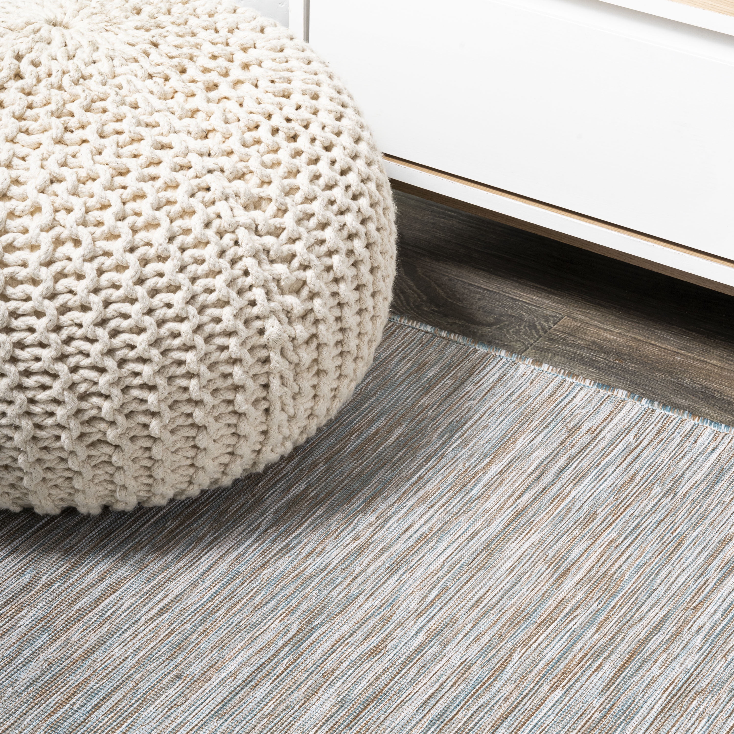 JONATHAN Y Tuscan Sun Ethan Flatweave Area Rug (Gray, 8 ft x 10 ft) odtby