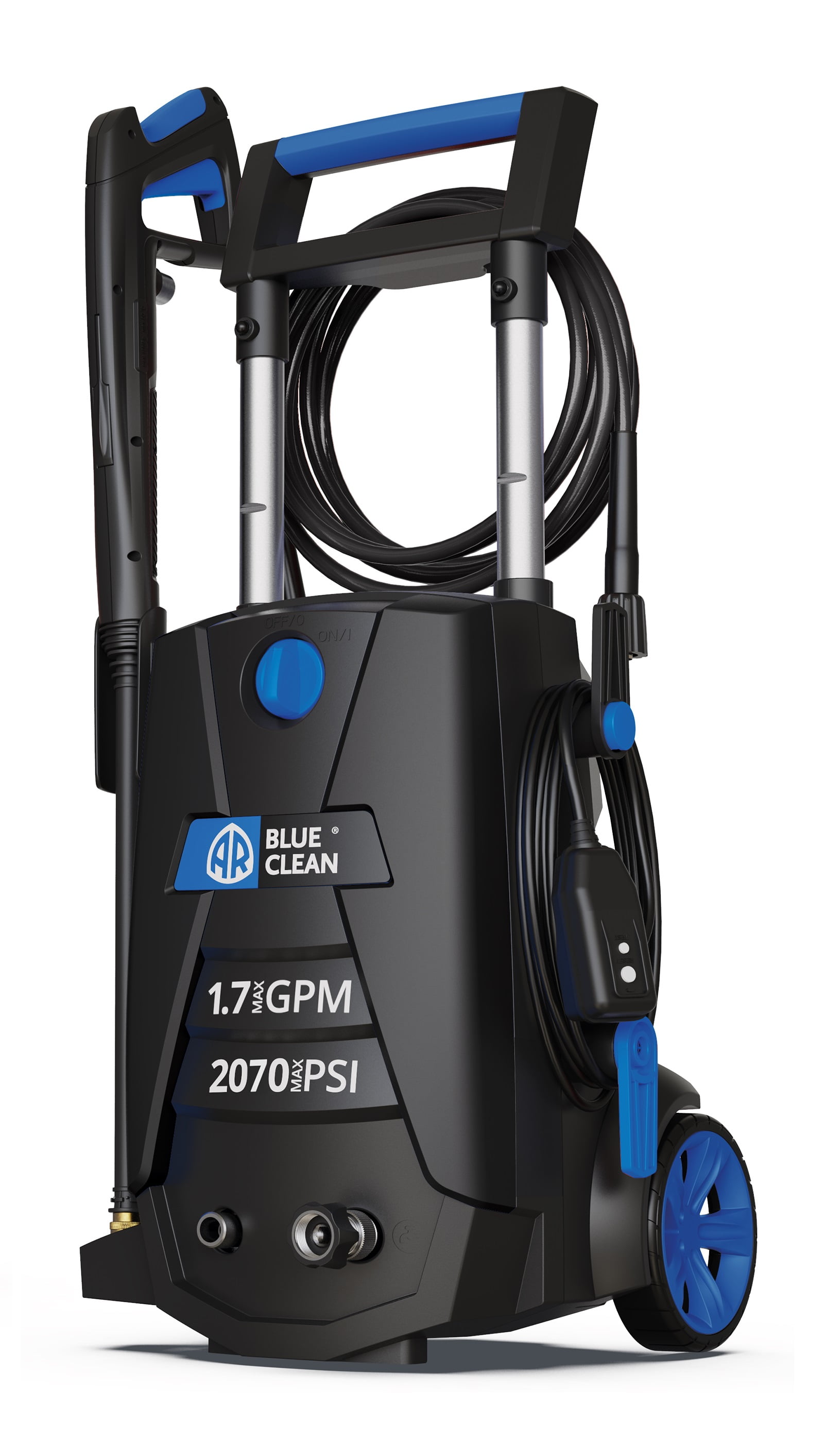AR Blue Clean Electric Pressure Washer (2070 PSI, 1.7 GPM, 13 Amp, Blue, 20 ft Hose) t3vuj