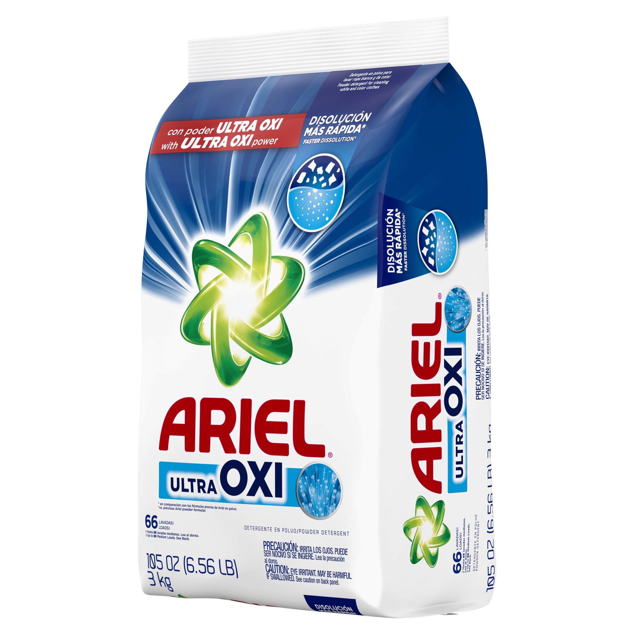 Ariel Laundry Detergent Powder, Oxi Advanced Stain Removal, Original Scent (105 oz, 66 Loads) a3rmb