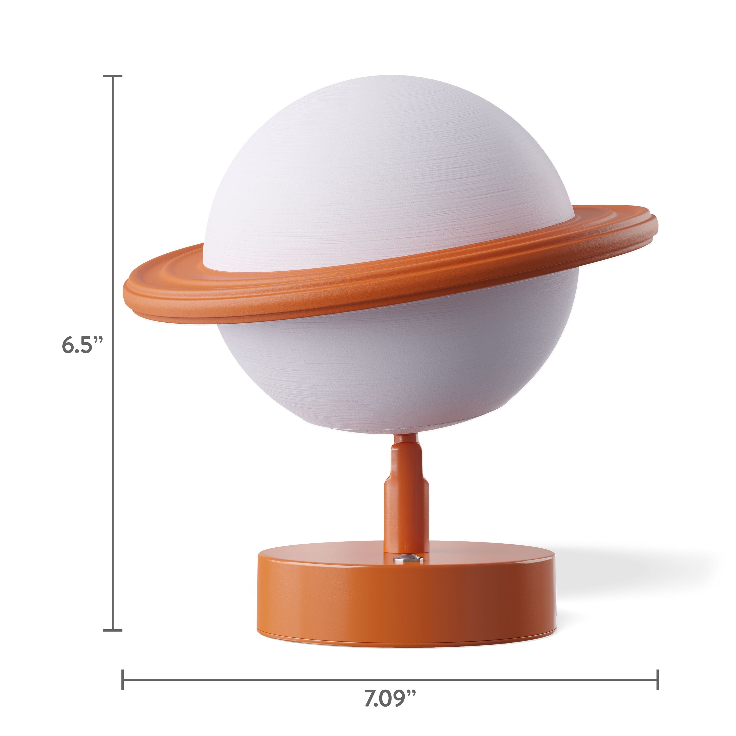 Mainstays Kids Adjustable Planet LED Rechargeable Lamp (Orange, 1 Count) vnly6