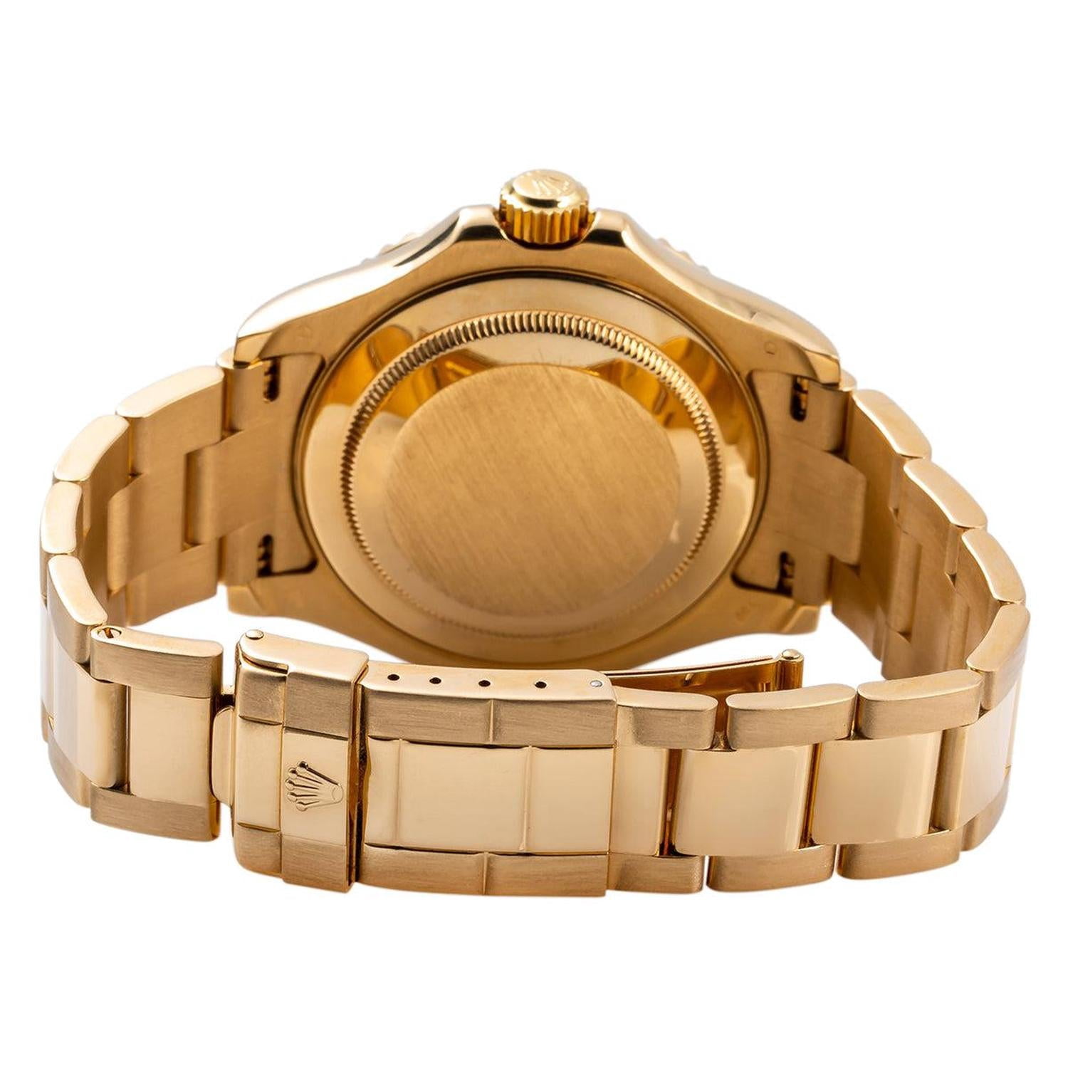 Rolex Yacht-Master 40mm 16628 Luxury Watch White Dial 18K Yellow Gold Oyster Bracelet (40mm) pa4dz