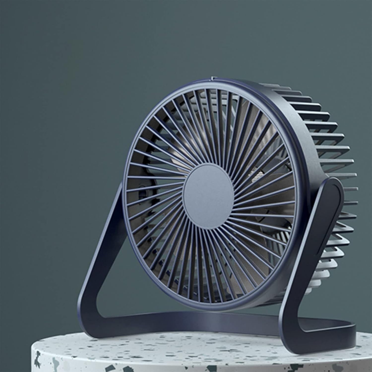 Dependable Industries 6-Inch USB Desk Fan, Portable Quiet Cooling Fan with Adjustable Angle (Black, 6 in) xa2v5