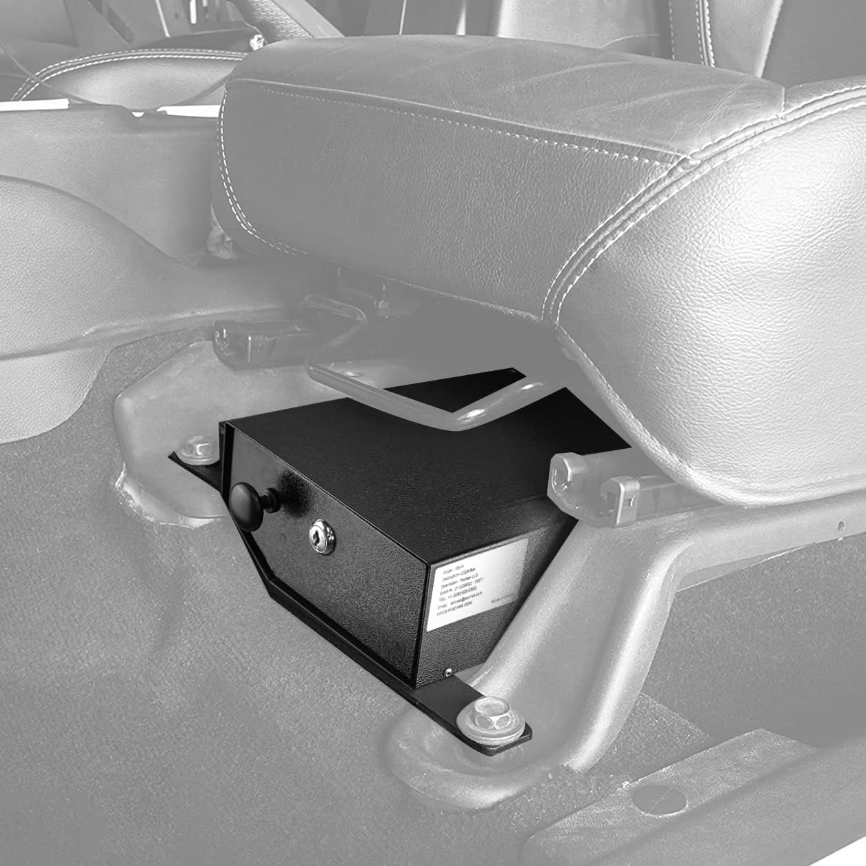 Pochar Under Seat Security Drawer for Jeep Wrangler JK 2007-2018 (Black, 17 in x 7.5 in x 3.25 in) yruwl
