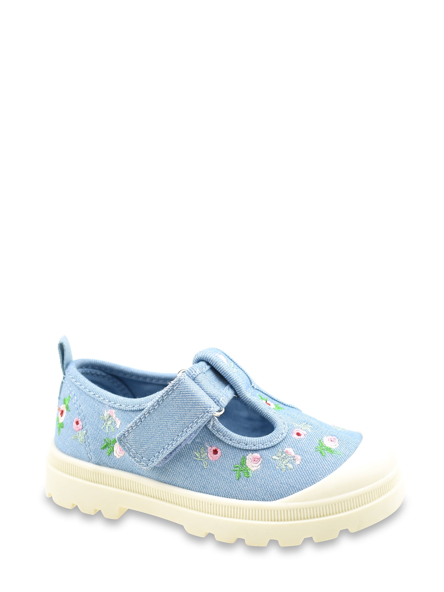 Wonder Nation Toddler Girls Casual T-Strap Shoes (Blue, 6 Toddler) cdjhv