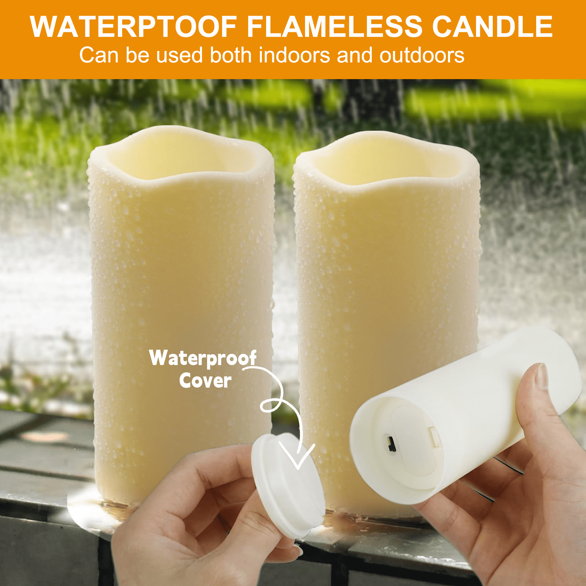 Hidawn Flameless LED Pillar Candles with Remote Control (Ivory, 9 Pack) d4shi