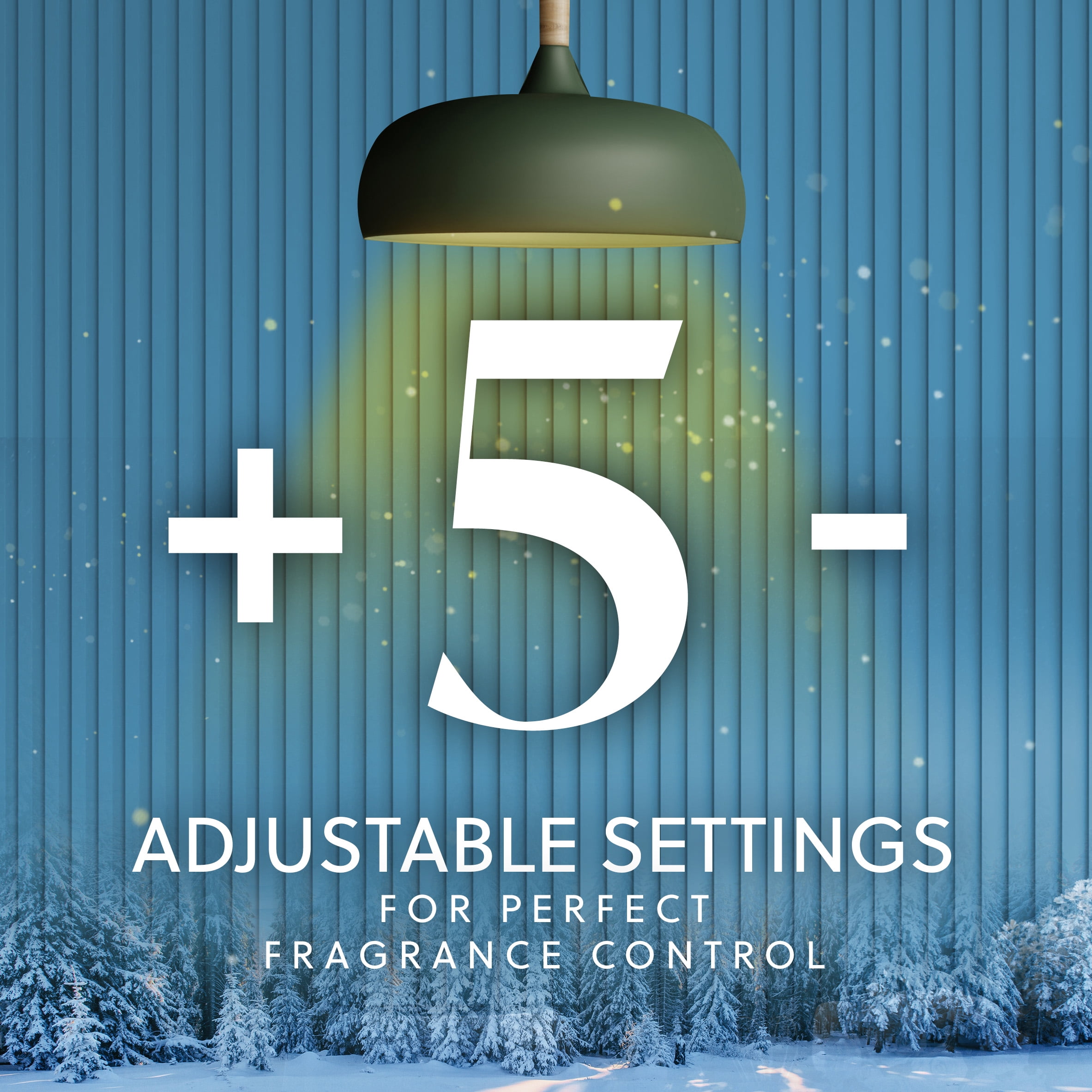 Air Wick Vibrant Plug-In Scented Oil Refills, Glistening Snow and Frosted Mint (5 Count) 9mgtg