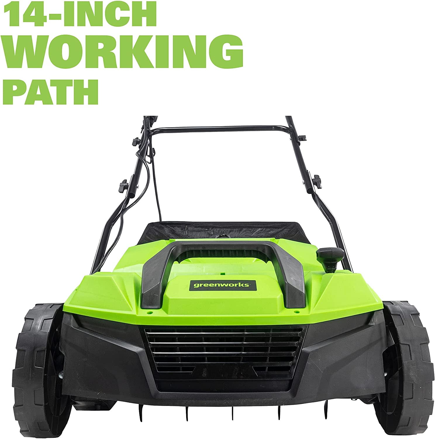Greenworks 13 Amp 14 in Corded Dethatcher and Scarifier (Green, 14 in) bh7hw