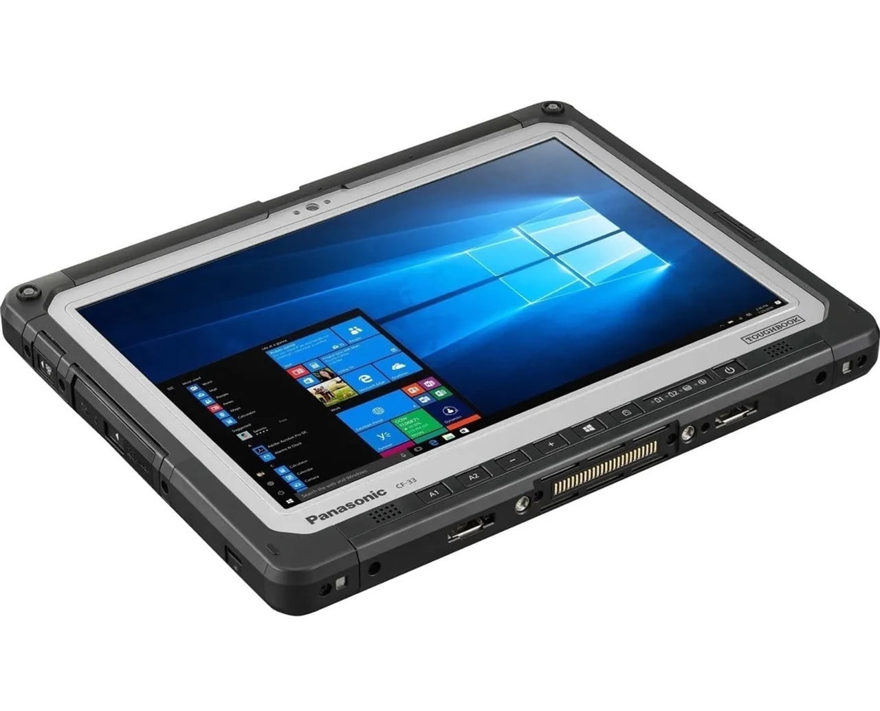 Panasonic TOUGHBOOK CF-33 Fully Rugged Tablet, Intel i5-7300U, 8GB RAM, 256GB SSD, 12 in Touchscreen, Windows 10 (Silver, 12 in) 82ifd