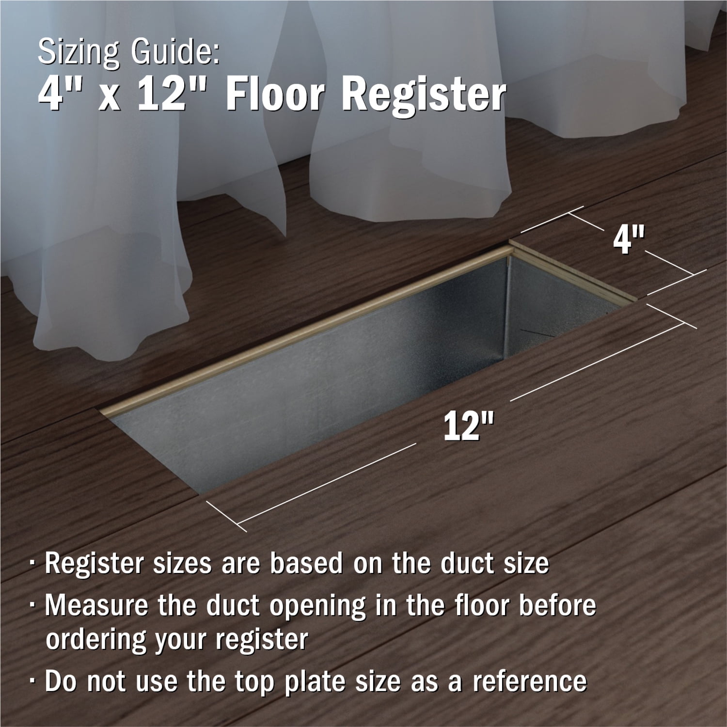 Imperial Louvered Floor Register Vent Cover (Black, 4 in x 12 in) tjjg5