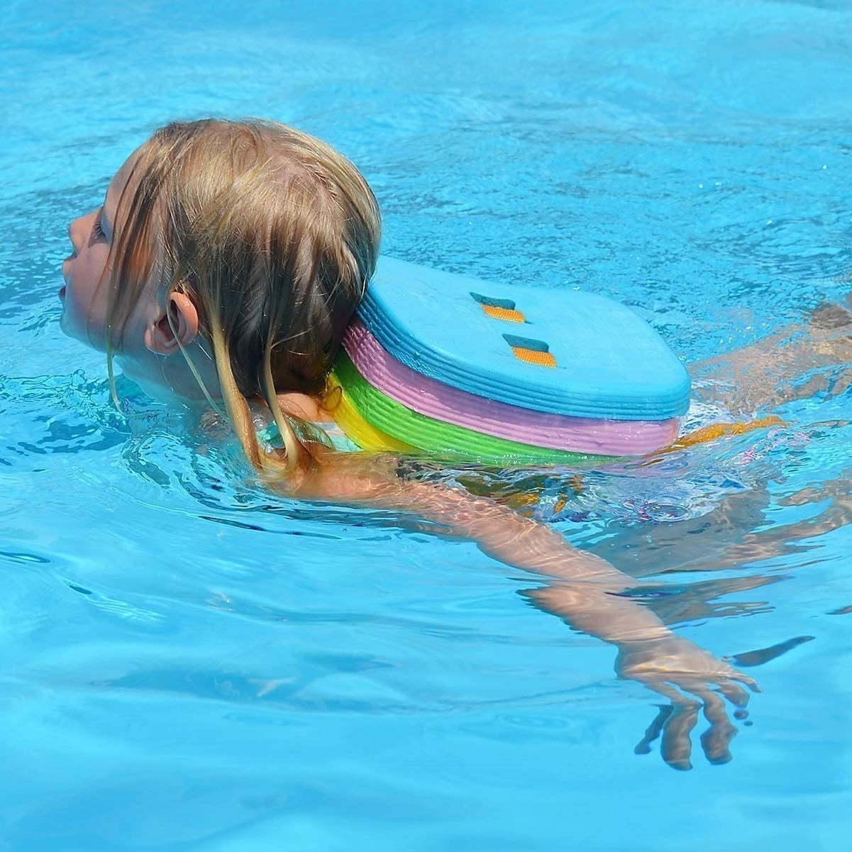TOYSHARING Kids Swim Training Back Float Belt (Adjustable Foam Layers, 20-55 lbs) xcr4a