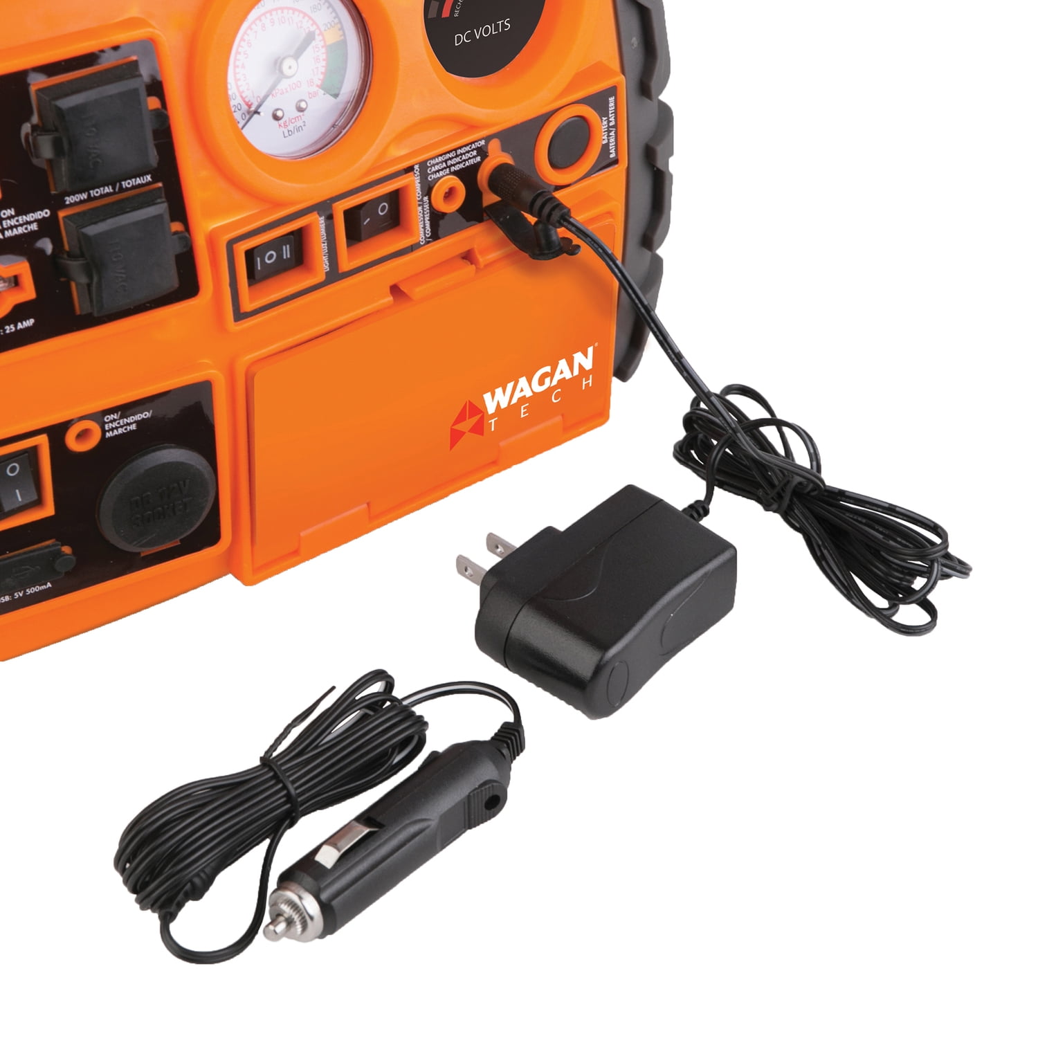 Wagan Tech Power Dome NX2 Portable Jump Starter and Air Compressor (Orange, 12V) 5gfy4