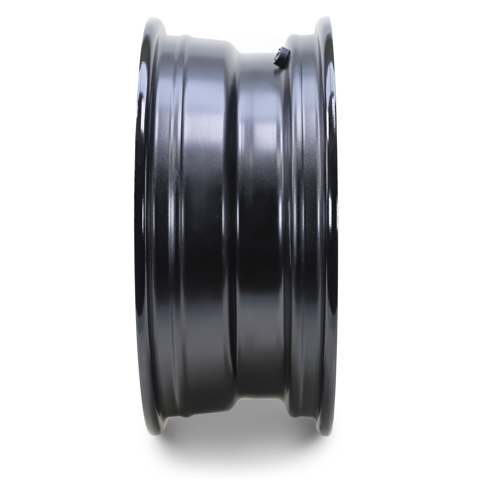 Libra Trailer Parts 16 x 6 Trailer Wheel (8 Lug on 6.5 in Bolt Pattern, Black Mod) zx49v