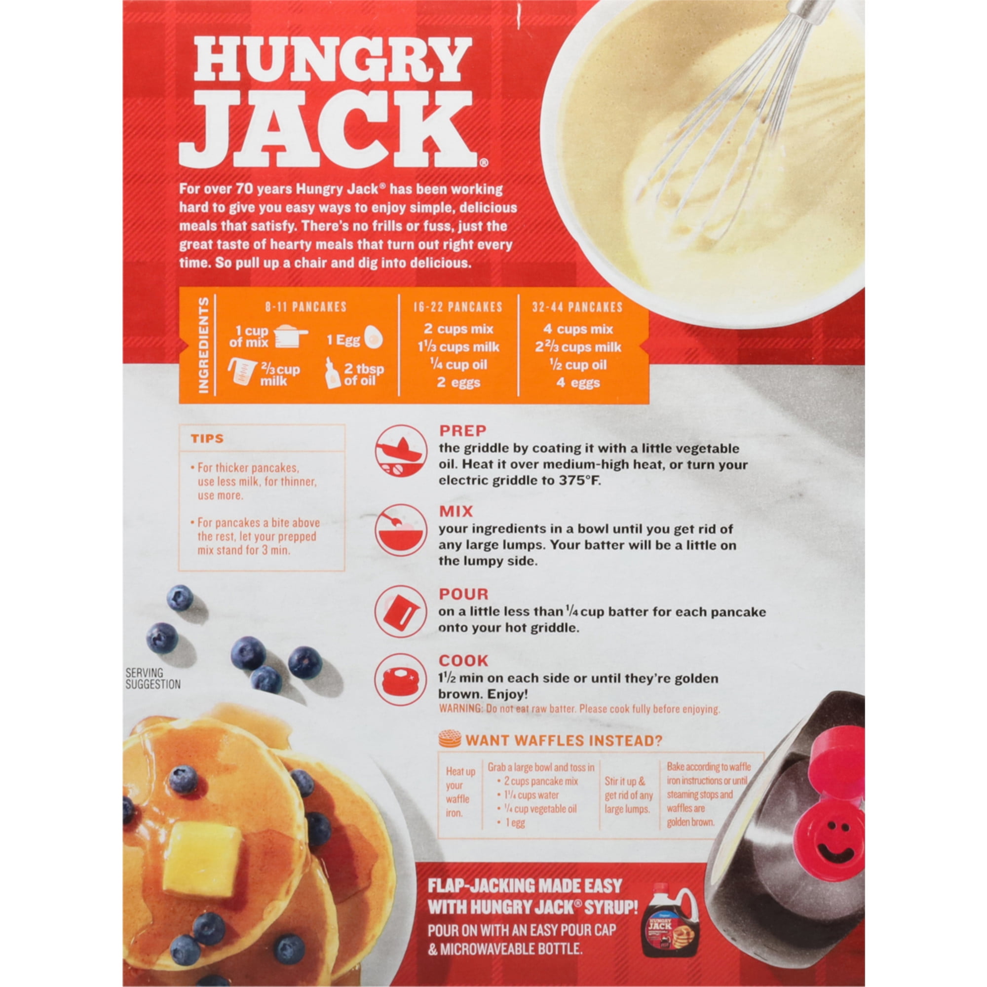 Hungry Jack Buttermilk Pancake and Waffle Mix (32 oz) wiu00