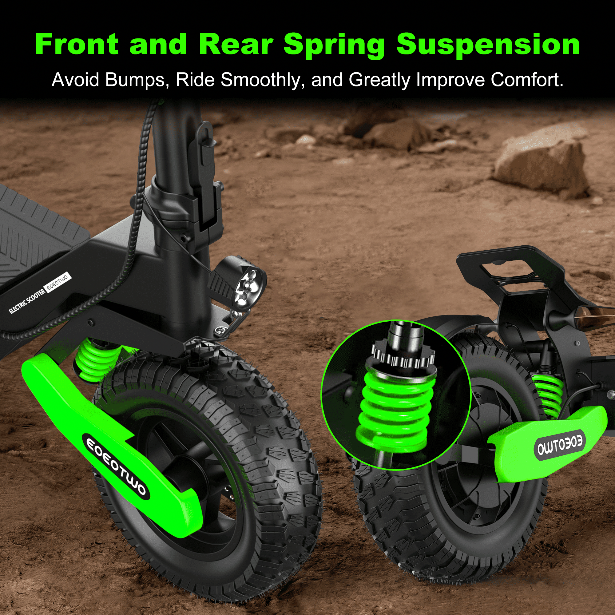 UiGGOO Electric Scooter for Adults, 1200W Motor, 30 MPH Speed, 25 Miles Range, Foldable Commuter E-Scooter (Green, 330 lb) qagak