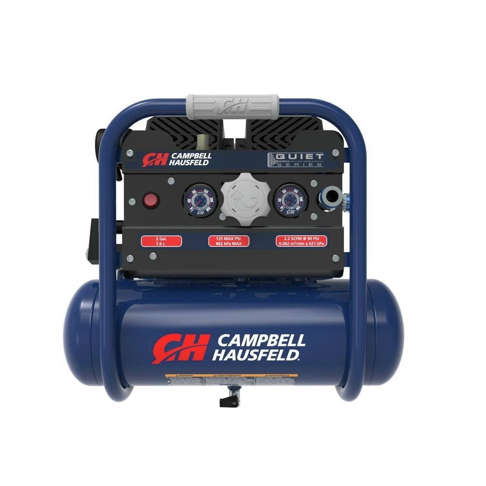Campbell Hausfeld 2 HP Electric Quiet Air Compressor (2 Gallon, 125 PSI) 319vr