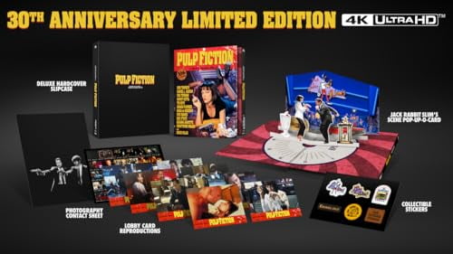 Paramount Pulp Fiction 30th Anniversary 4K UHD and Blu-ray Collector's Edition (2-Disc Set) g9whs