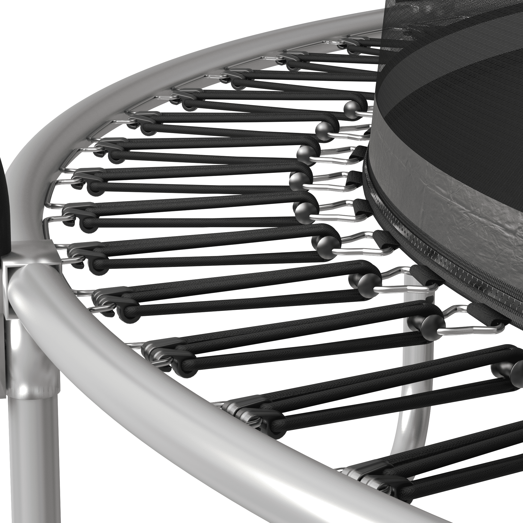 AURAVISTA 6ft Round Outdoor Trampoline with Safety Enclosure and Bungee Cord System (Black, 6 ft) 8rv65