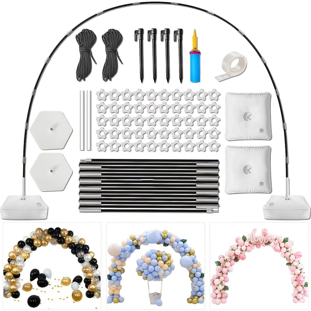 HzHzhen69 Adjustable Balloon Arch Kit for Party Decorations (10 ft Wide) cvdwb