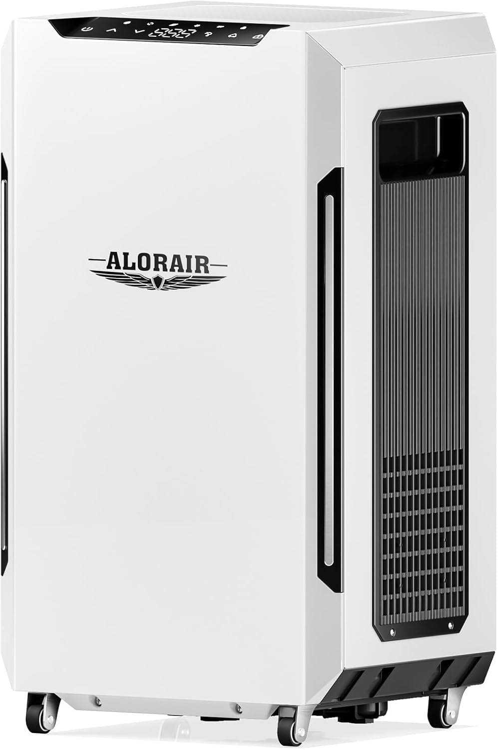 AlorAir Commercial Dehumidifier with Built-in Pump, SLGR Technology for Basements and Large Spaces (120 PPD, White) 63jgi