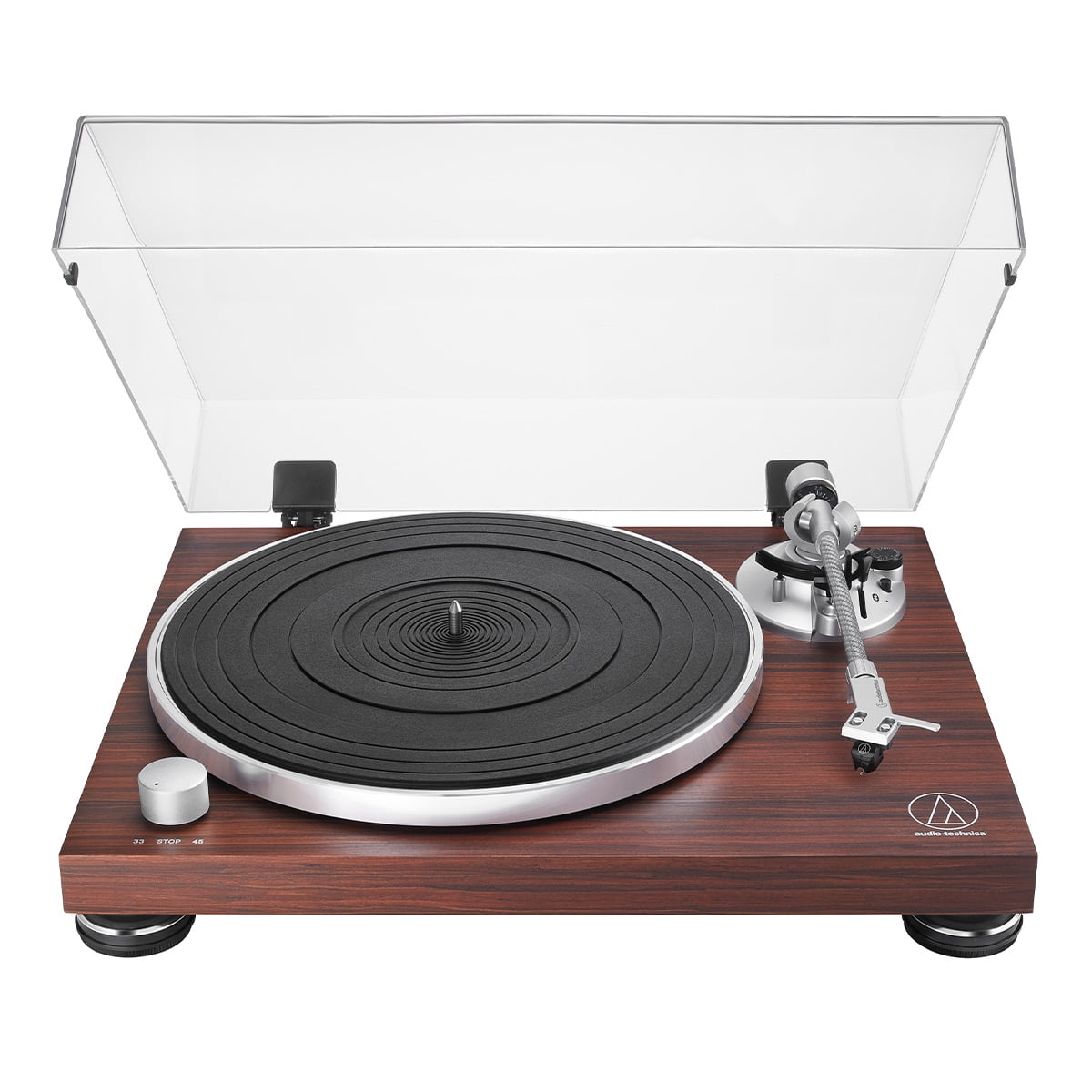 Audio-Technica AT-LPW50BT-RW Wireless Belt-Drive Turntable with Bluetooth (Rosewood) 6vkw8