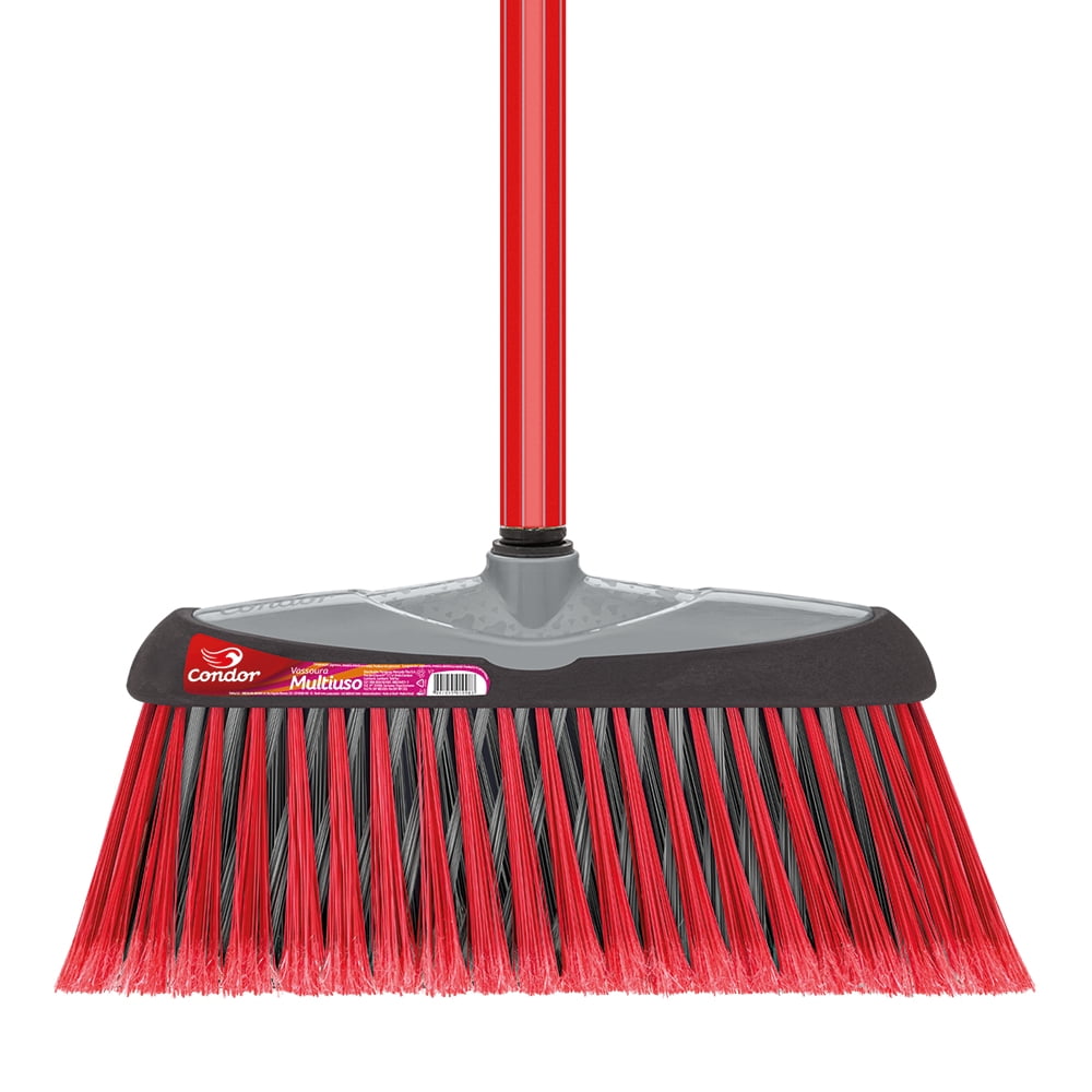 Condor Rectangular Plastic Broom with Long Metal Handle (Large Sweeping Capacity, 52 in) hg80b