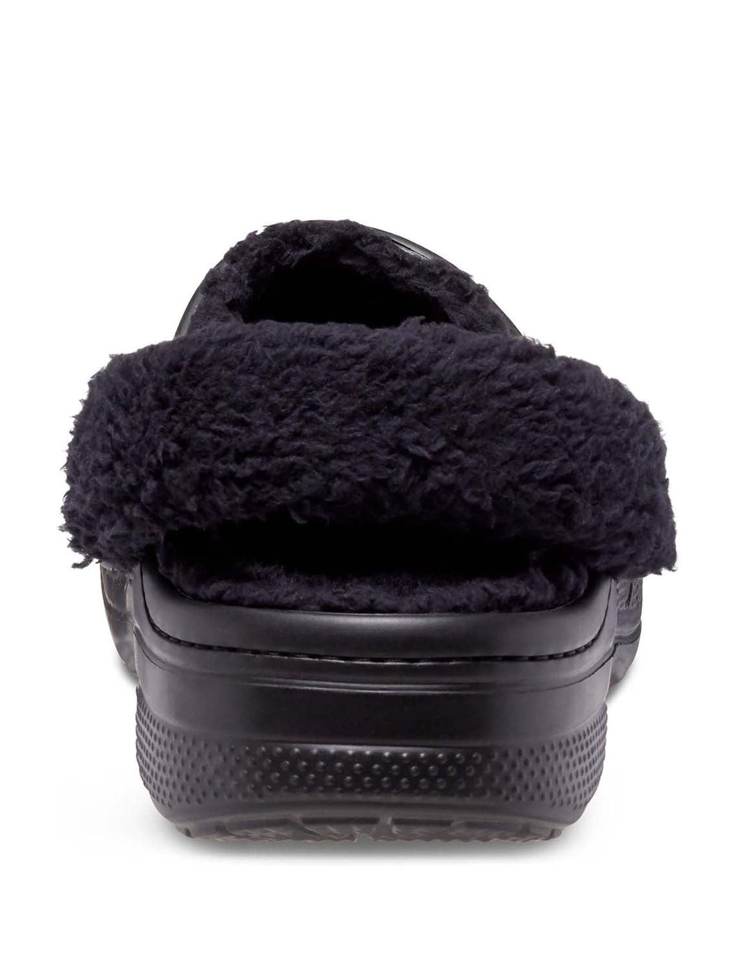 Crocs Unisex Baya Lined Fuzz Strap Clogs (Black, 10 US) 7olg7