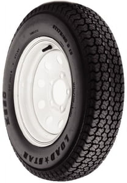 Loadstar ST175/80D13 Bias Trailer Tire and Wheel Assembly (White, 13 in) knzgr