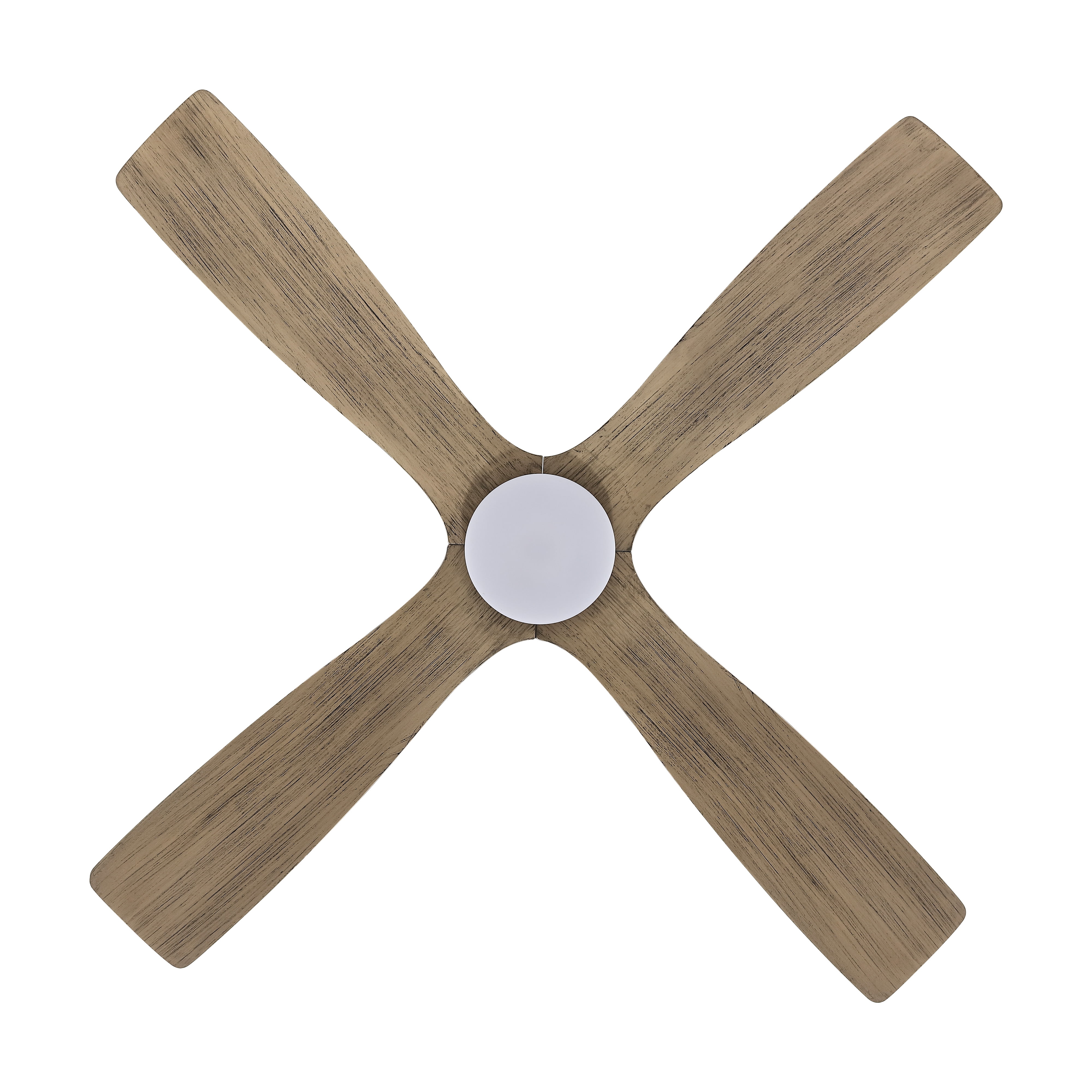 LEDET 54 in. Indoor Ceiling Fan with Light Kit, 4 Solid Wood Blades, Remote Control (54 in) bzy2h