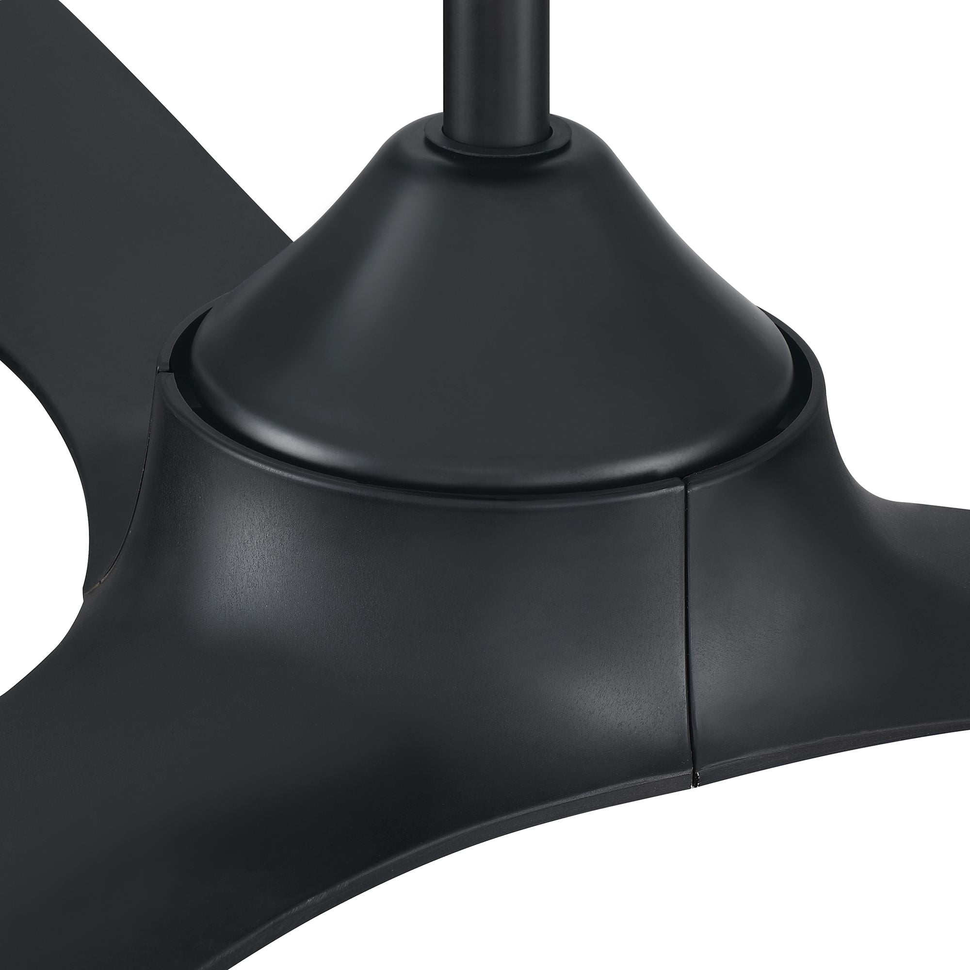 Parrot Uncle 56 in Modern Propeller Ceiling Fan, Industrial Indoor Ceiling Fan with Remote Control (Black, 56 in) r0h6d