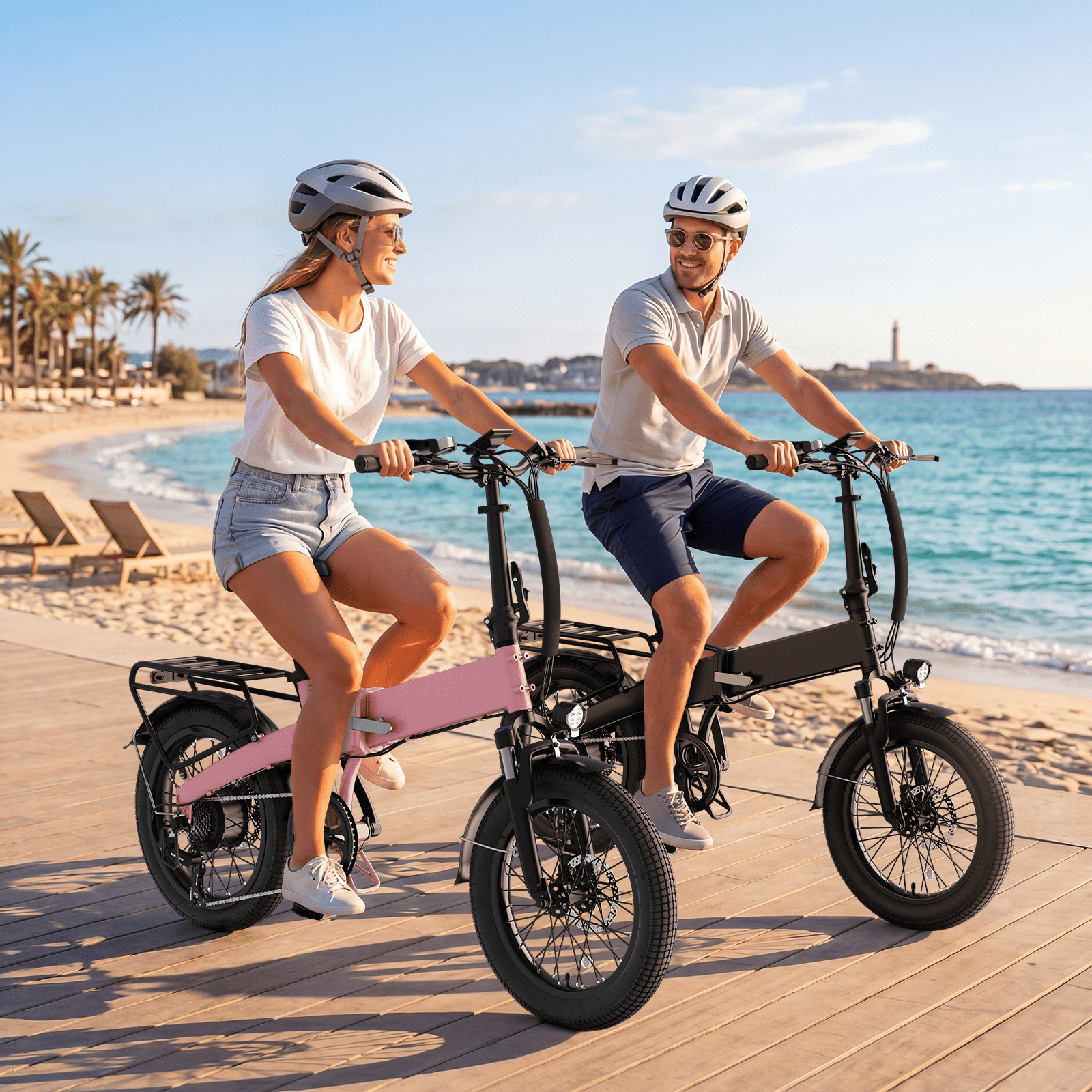 YareYi Electric Bicycle for Adults, Folding E-Bike with 750W Motor, 48V Battery, 25 MPH Speed (Pink, 20 in) ufsul