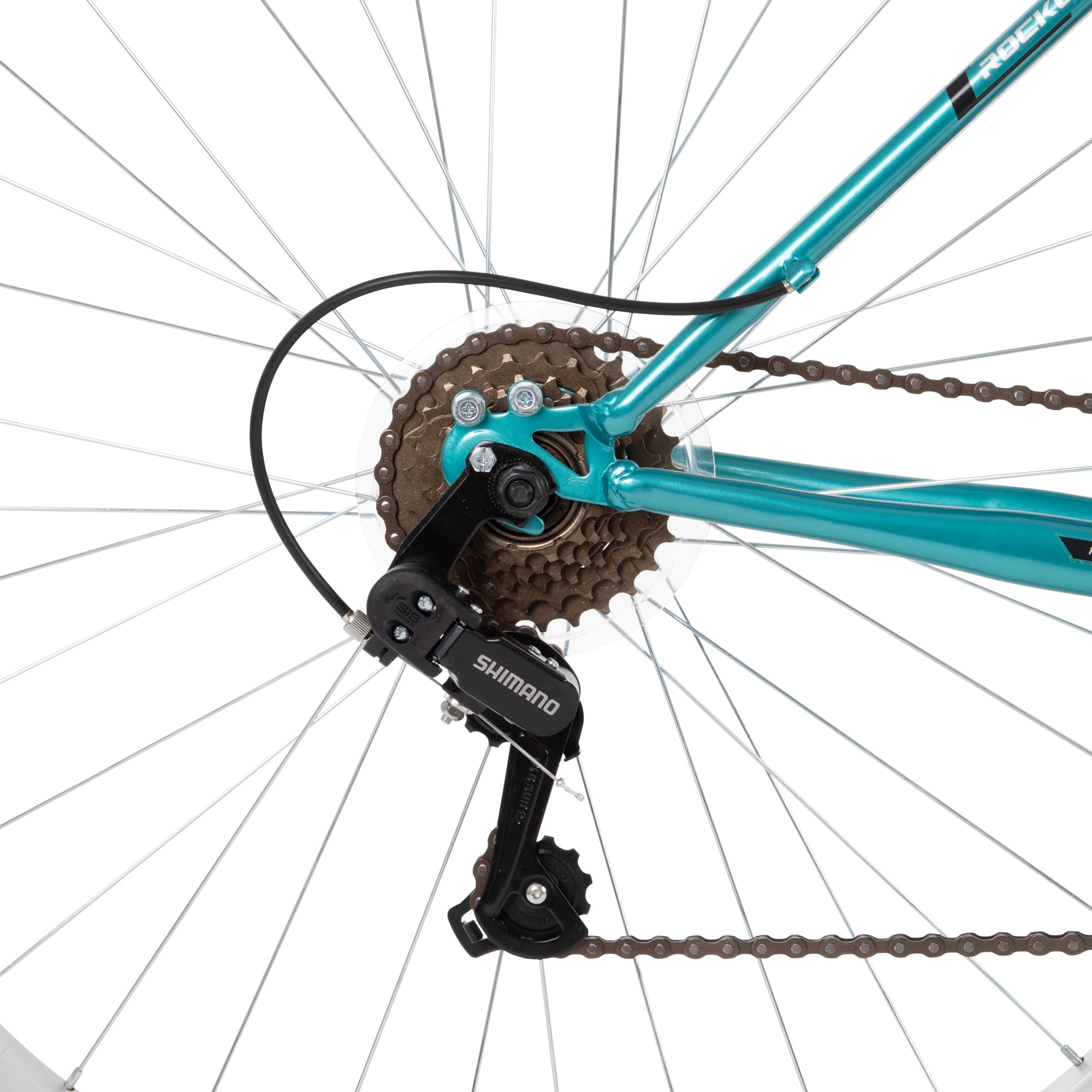 Huffy Rock Creek Mountain Bike, 18-Speed All-Terrain Trail Bicycle (Teal, 29 in) 6kj9n