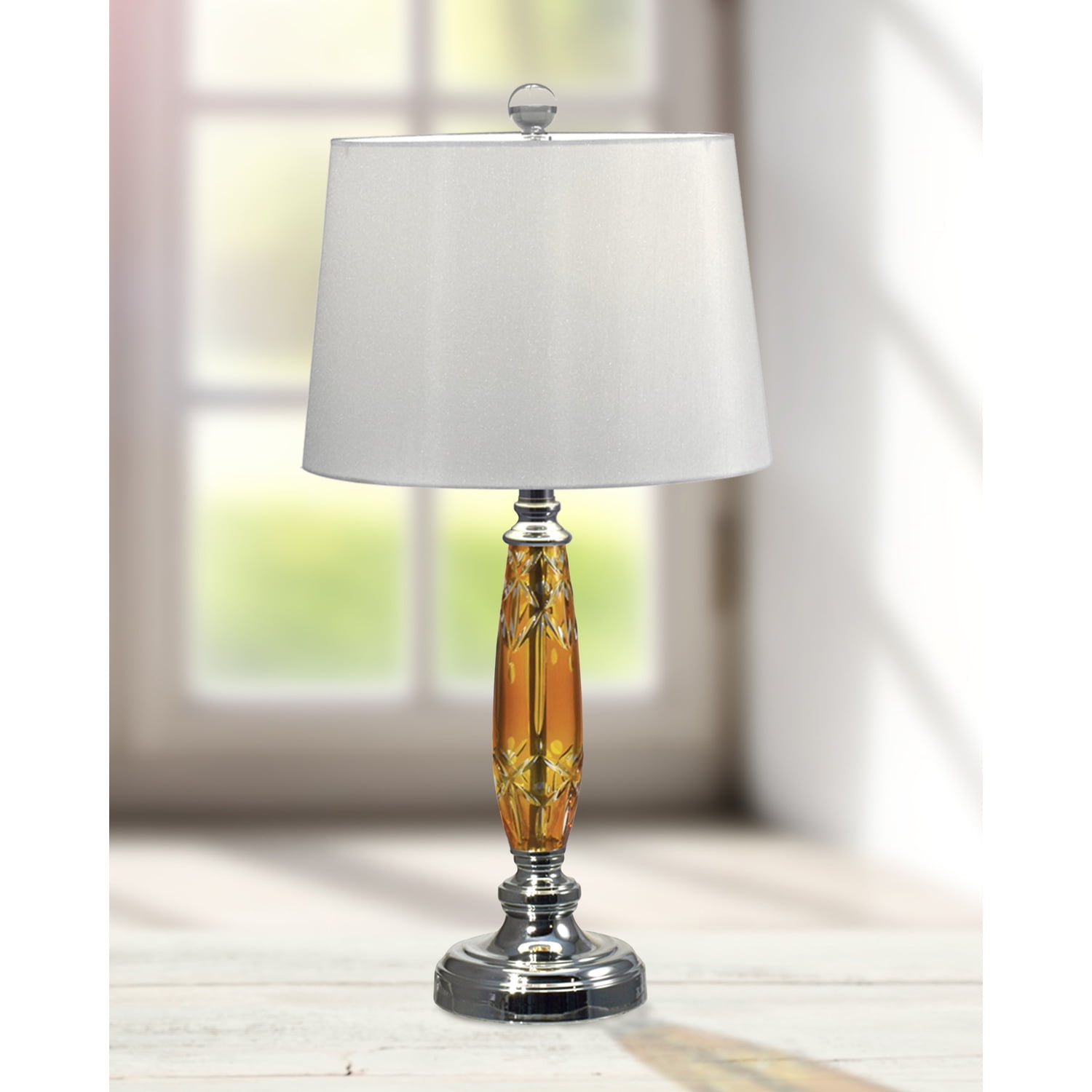 Dale Tiffany Autumn Lake Table Lamp (Polished Chrome, 22 in Height) vtq57