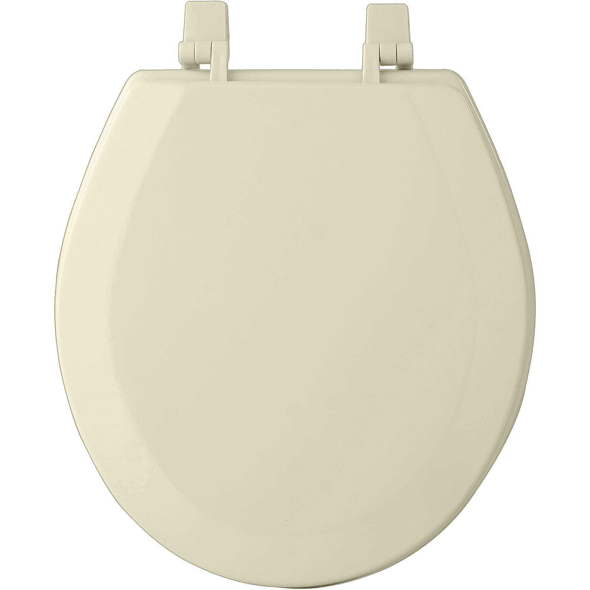 Achim Fantasia Elongated Wood Toilet Seat with Adjustable Hinges (White, 17 in) vjftj