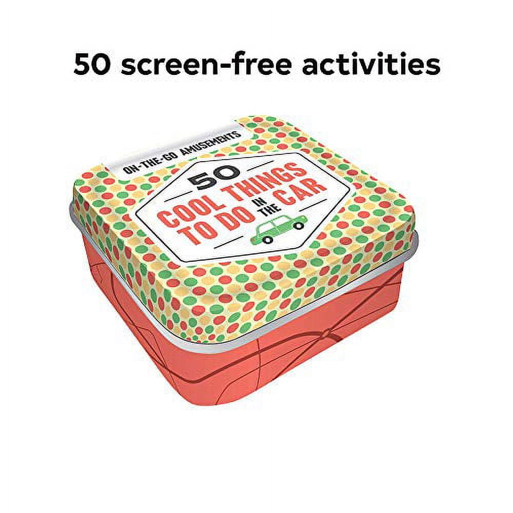 Chronicle Books On-the-Go Amusements Activity Cards for Road Trips (51 Cards, 1 Tin) 1ktos