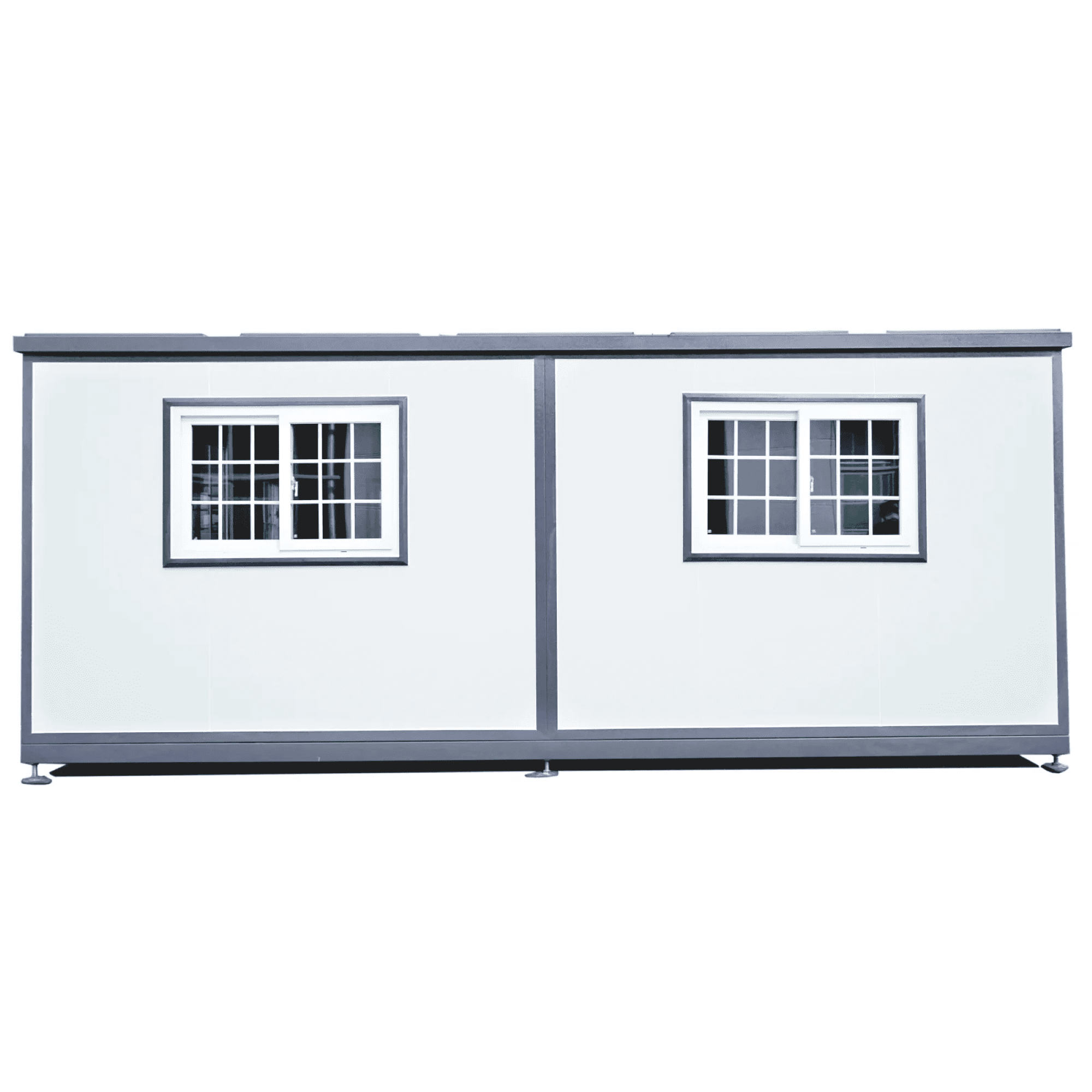 DuraYu Expandable Prefab Tiny House, Portable Modular Home Kit with Bedroom and Bathroom (White, 13x20 ft) xd90j